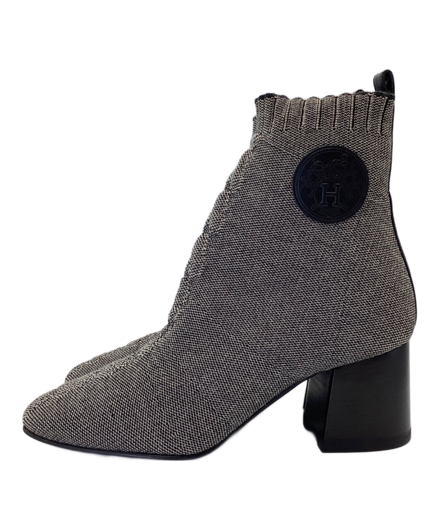 [Pre-owned] HERMES Ankle Knit Boots S221164Z2204