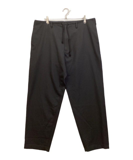 [Pre-owned] GROUND Y WOOL/POLYESTER GABARDINE DRAWSTRING PANTS GA-P12-100