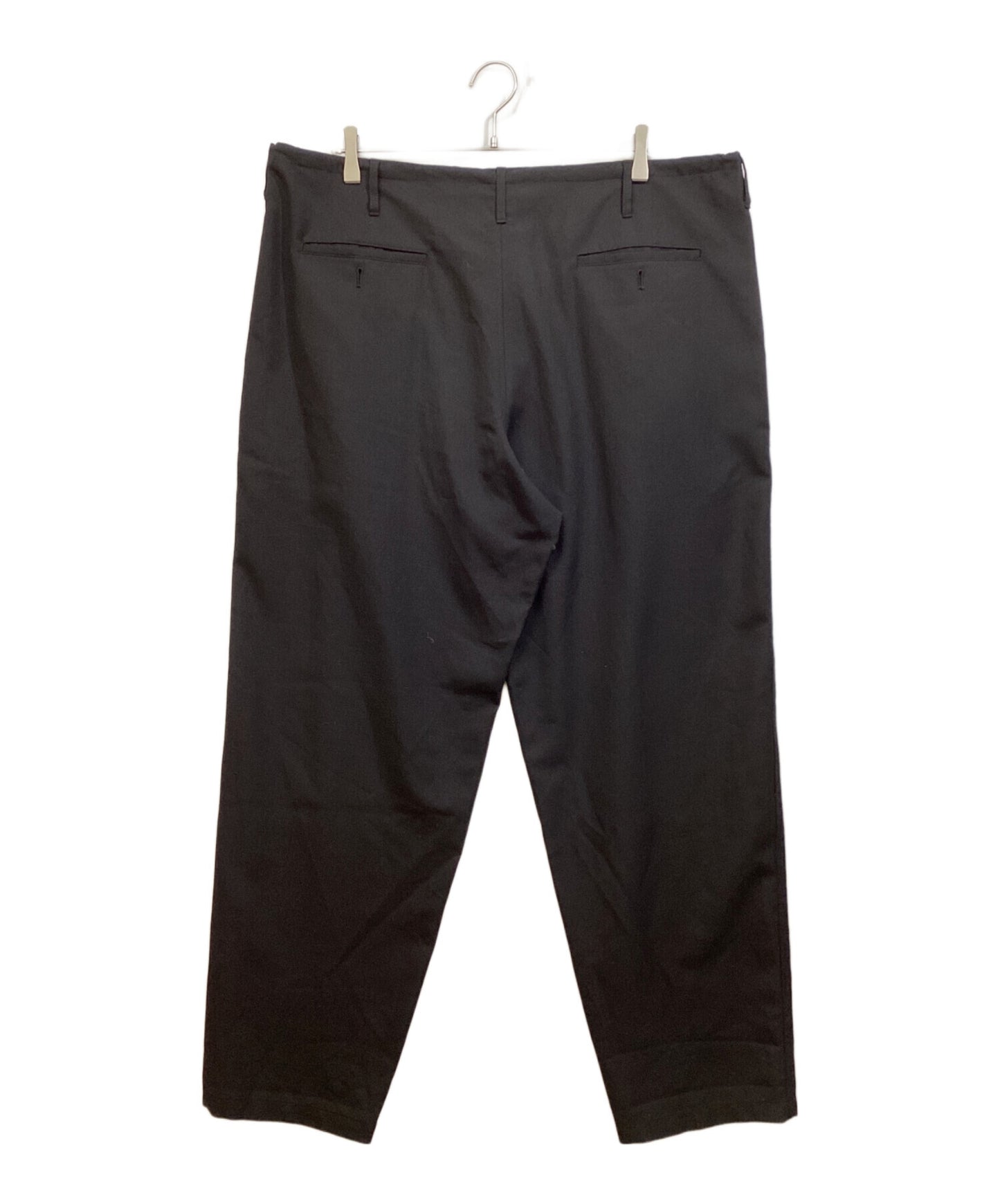[Pre-owned] GROUND Y WOOL/POLYESTER GABARDINE DRAWSTRING PANTS GA-P12-100