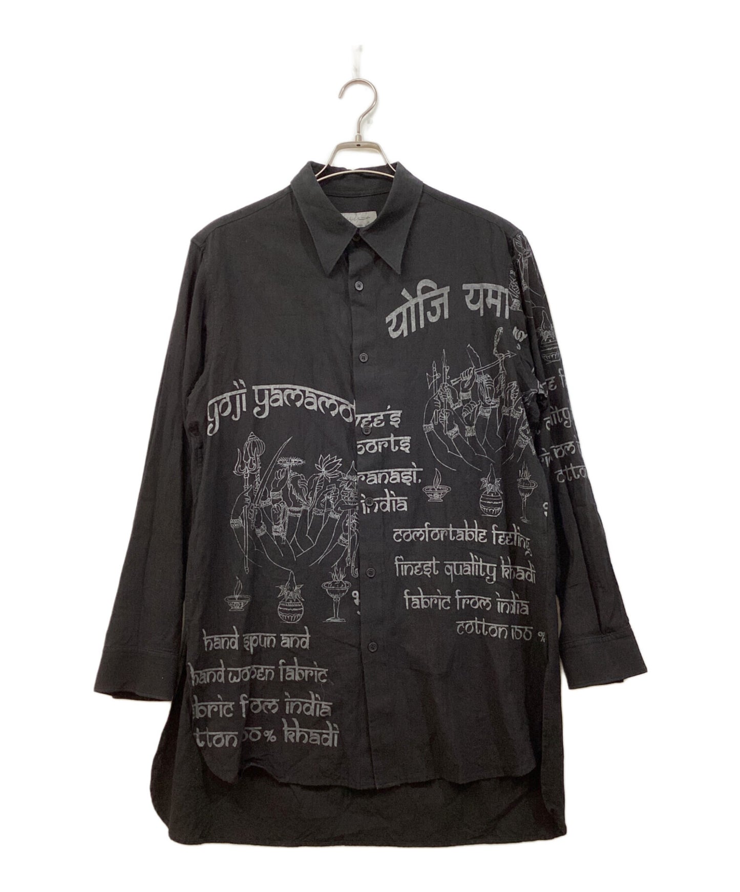 [Pre-owned] Yohji Yamamoto pour homme BUJAY YY INDIA PRINT BLOUSE HE-B28-531