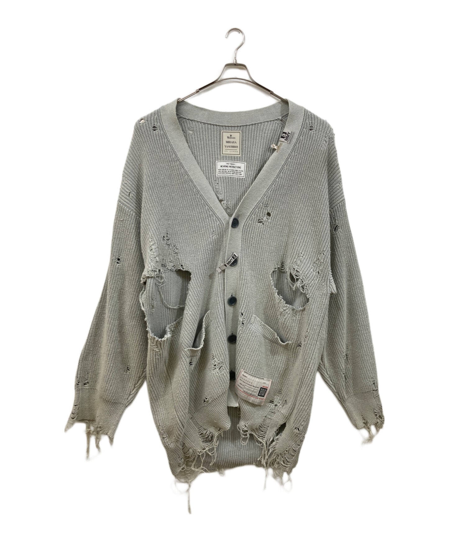 [Pre-owned] Maison MIHARA YASUHIRO BLEACHED HUGE CARDIGAN B12CD641