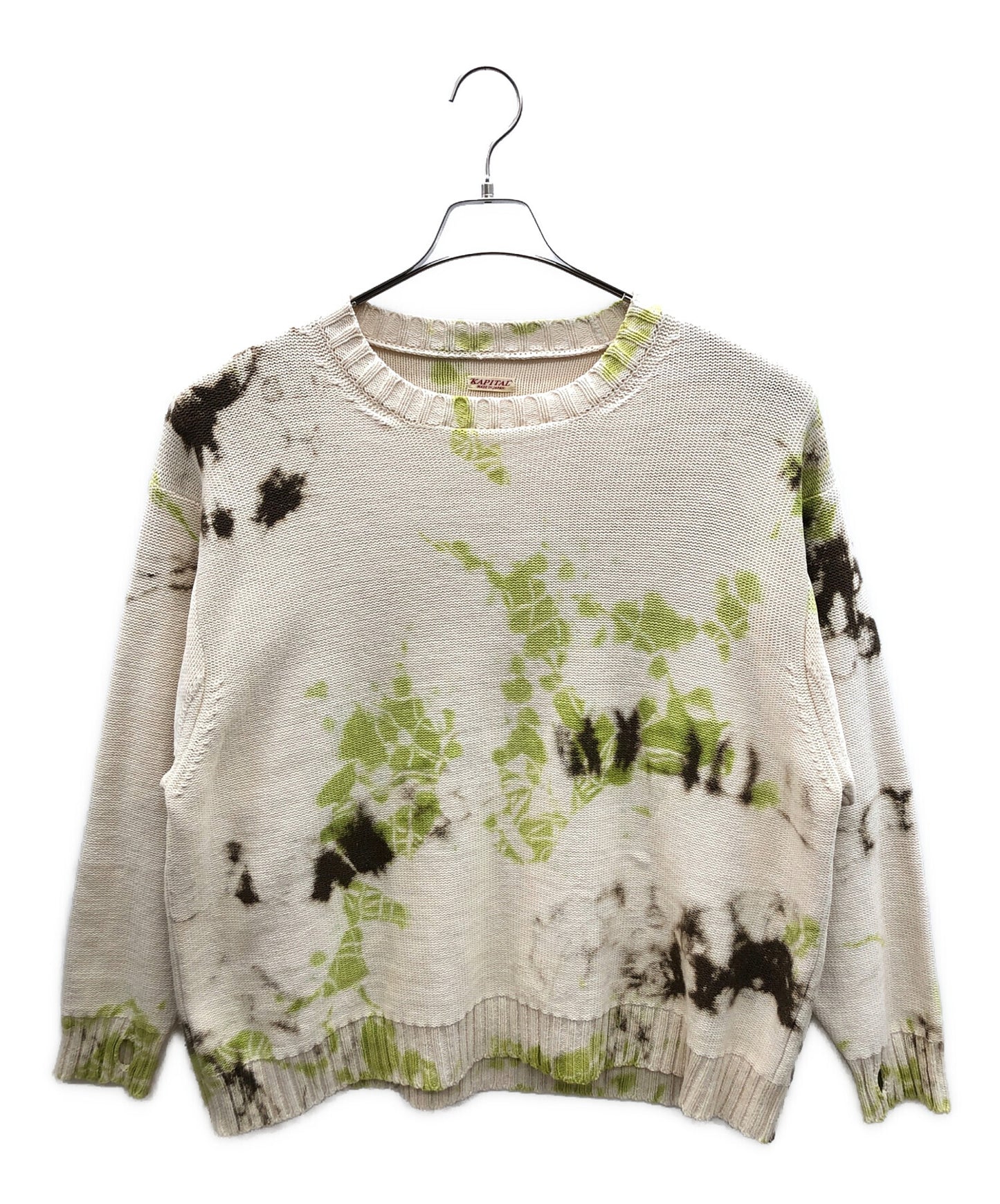 [Pre-owned] KAPITAL 5G Cotton Knit Crew Sweater EKK-1177