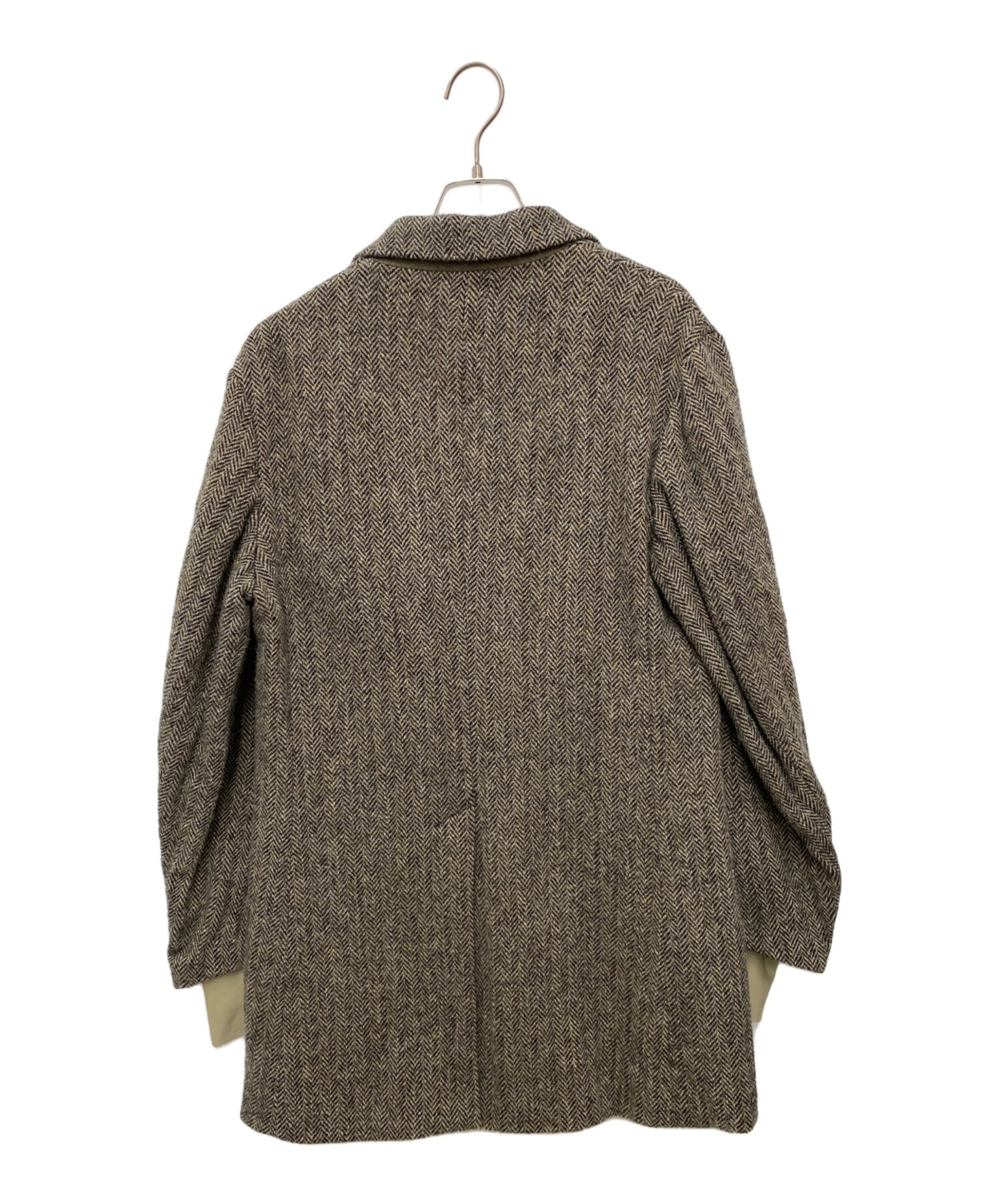 [Pre-owned] UNDERCOVER Layered Sleeves/Harris Tweed Jacket UCT4104-1