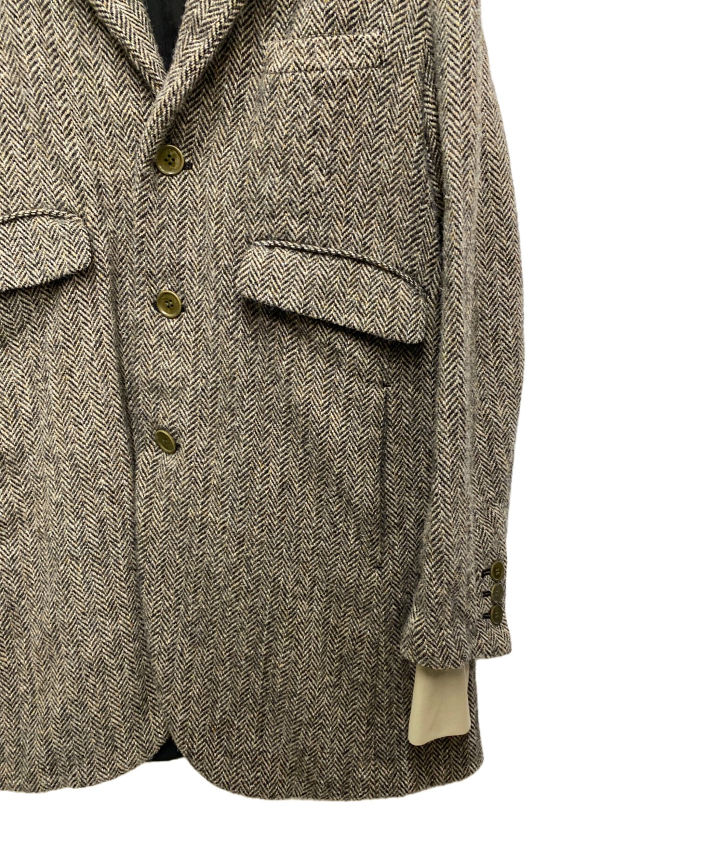 [Pre-owned] UNDERCOVER Layered Sleeves/Harris Tweed Jacket UCT4104-1