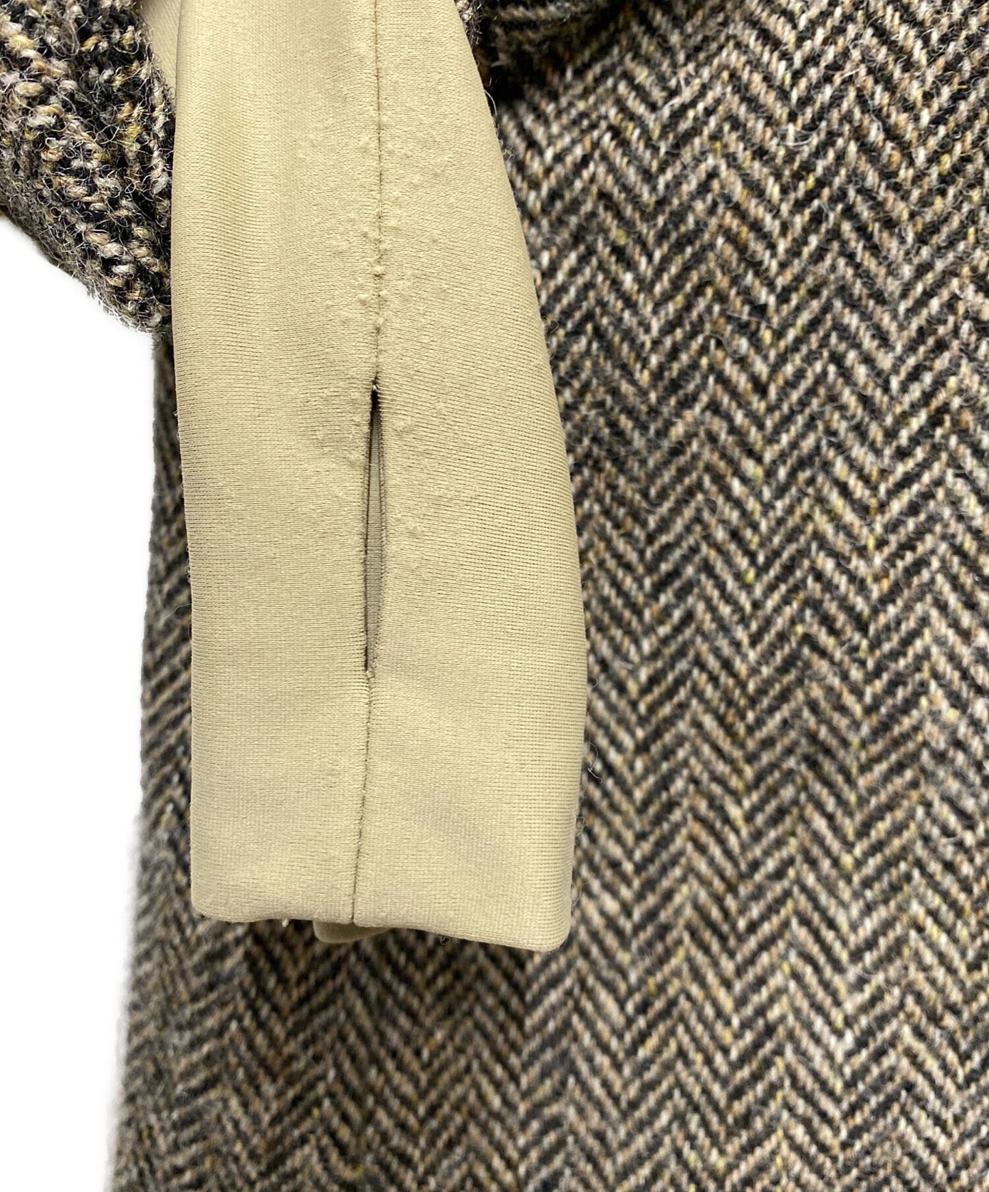 [Pre-owned] UNDERCOVER Layered Sleeves/Harris Tweed Jacket UCT4104-1