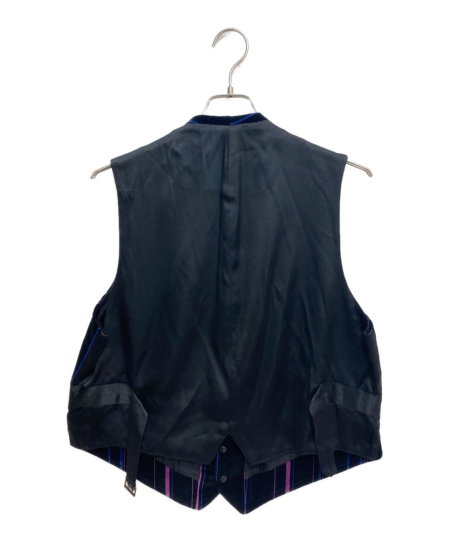 [Pre-owned] Yohji Yamamoto pour homme Striped vest with separate  lining/93AW/Archive HP-V07-001