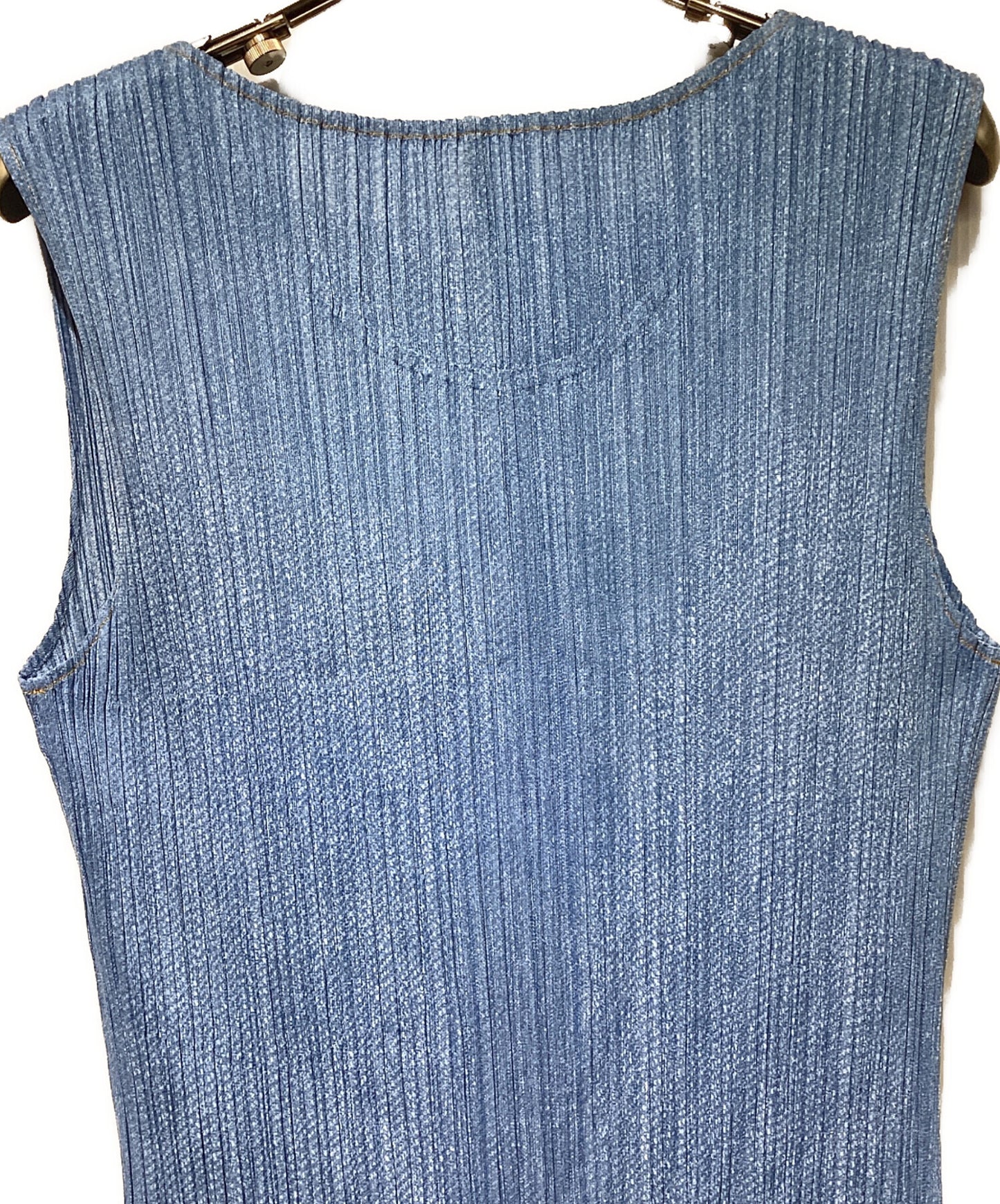 [Pre-owned] PLEATS PLEASE Denim Transfer Star Print Dress PP22-JH915