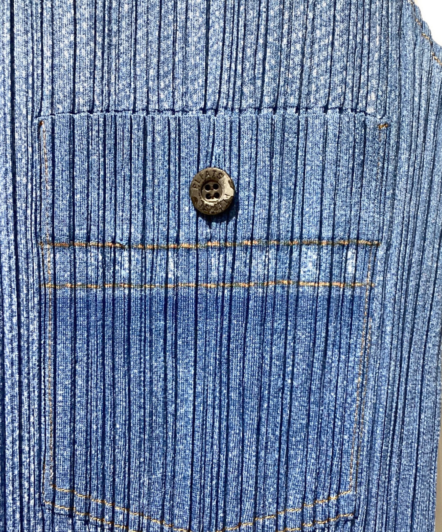 [Pre-owned] PLEATS PLEASE Denim Transfer Star Print Dress PP22-JH915