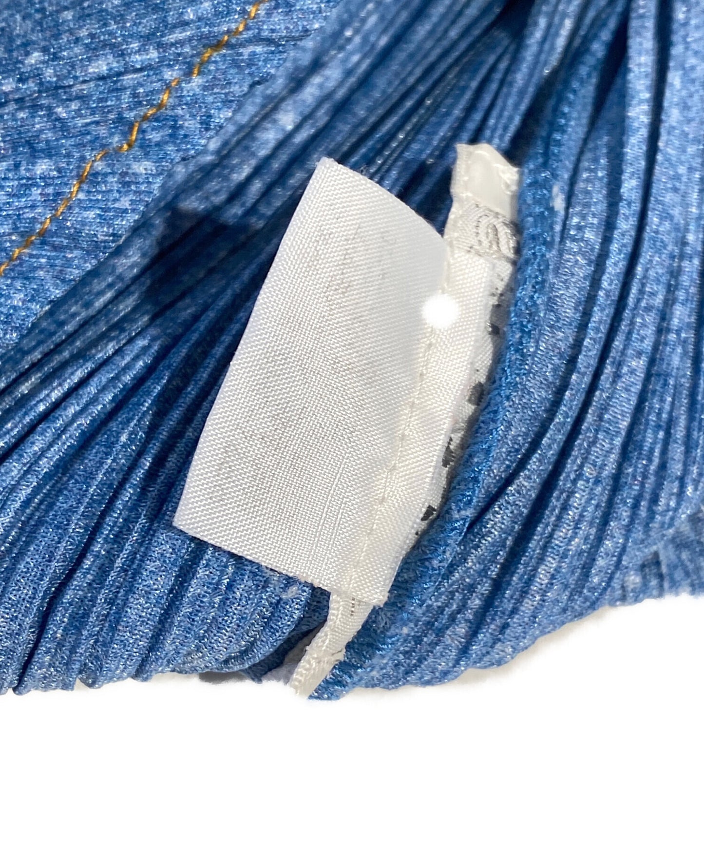 [Pre-owned] PLEATS PLEASE Denim Transfer Star Print Dress PP22-JH915