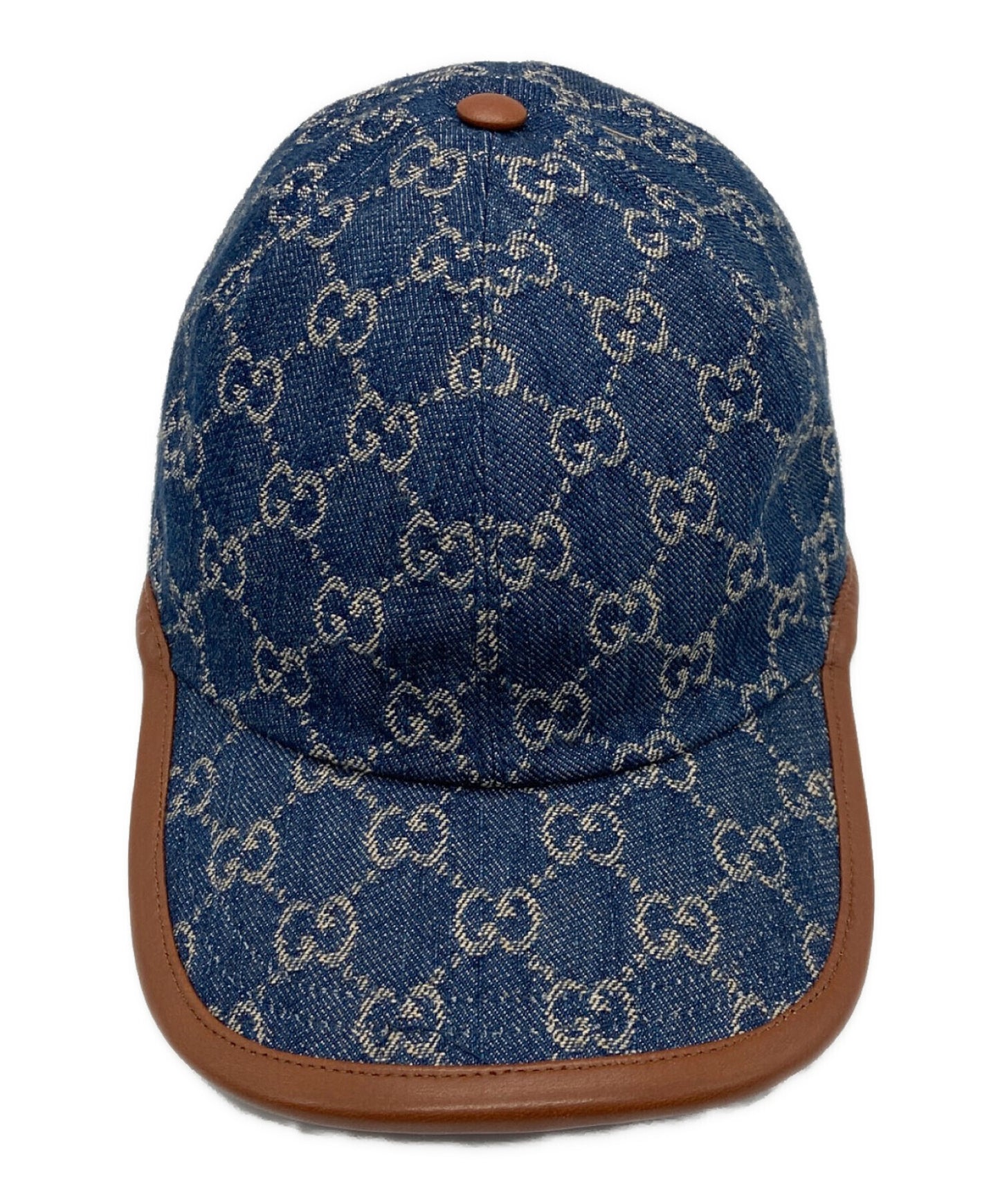 [Pre-owned] GUCCI Denim Baseball Cap 656206