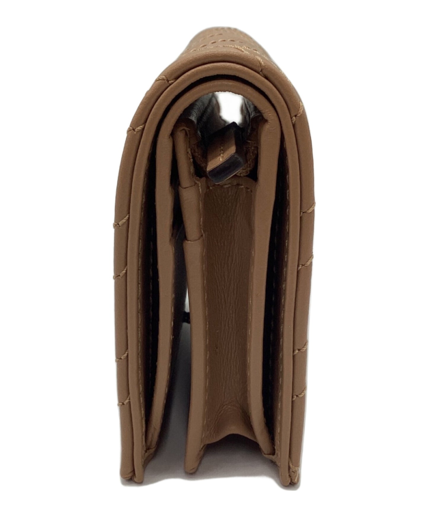 [Pre-owned] GUCCI Double G quilted card case wallet 466492