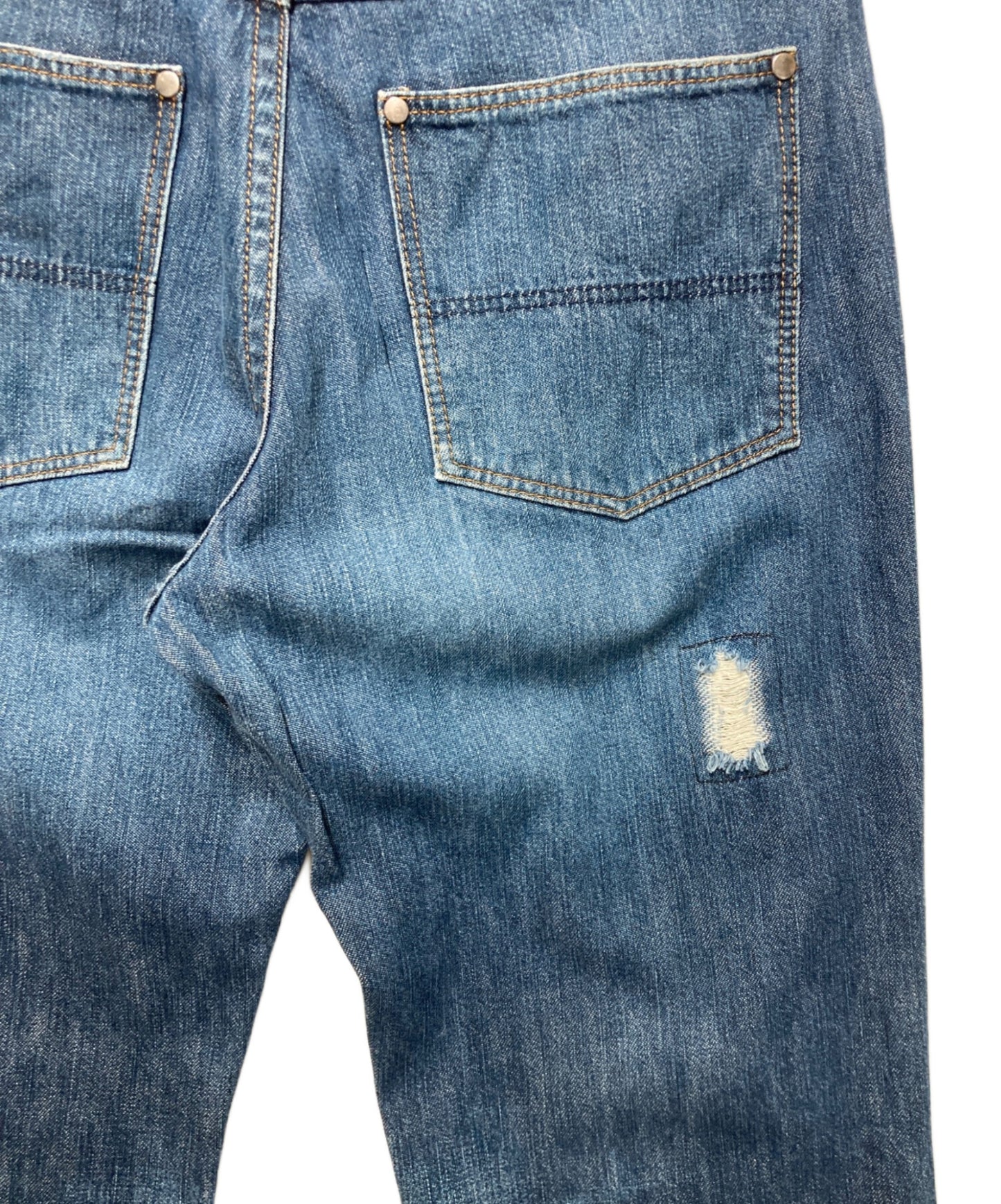 [Pre-owned] NUMBER (N)INE Damaged denim pants