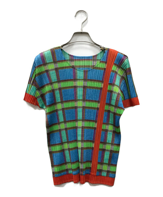 [Pre-owned] PLEATS PLEASE Plaid pleated cut and sewn PP63-JK561