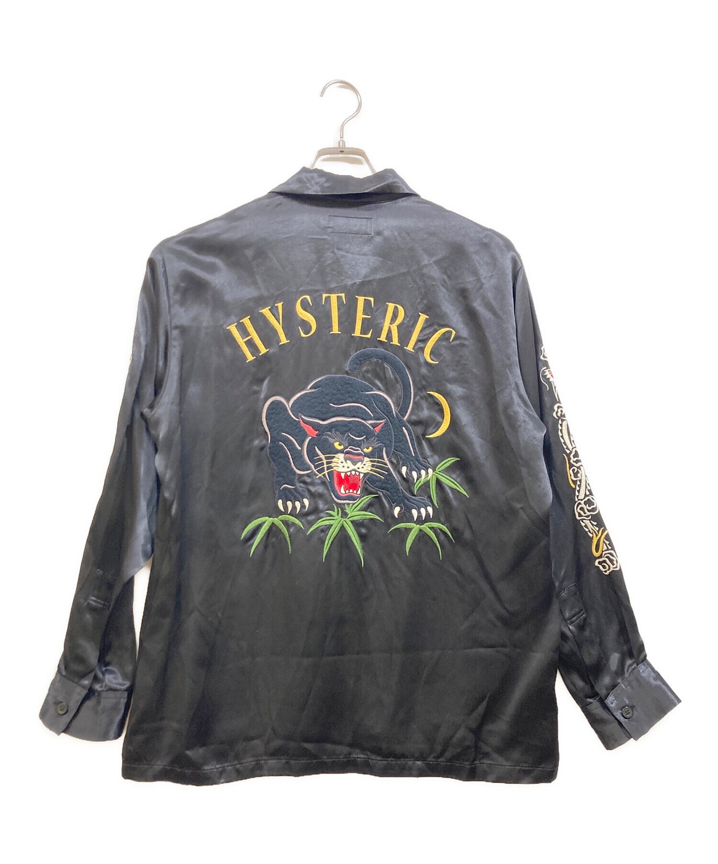 [Pre-owned] Hysteric Glamour BLACK PANTHER embroidered souvenir shirt