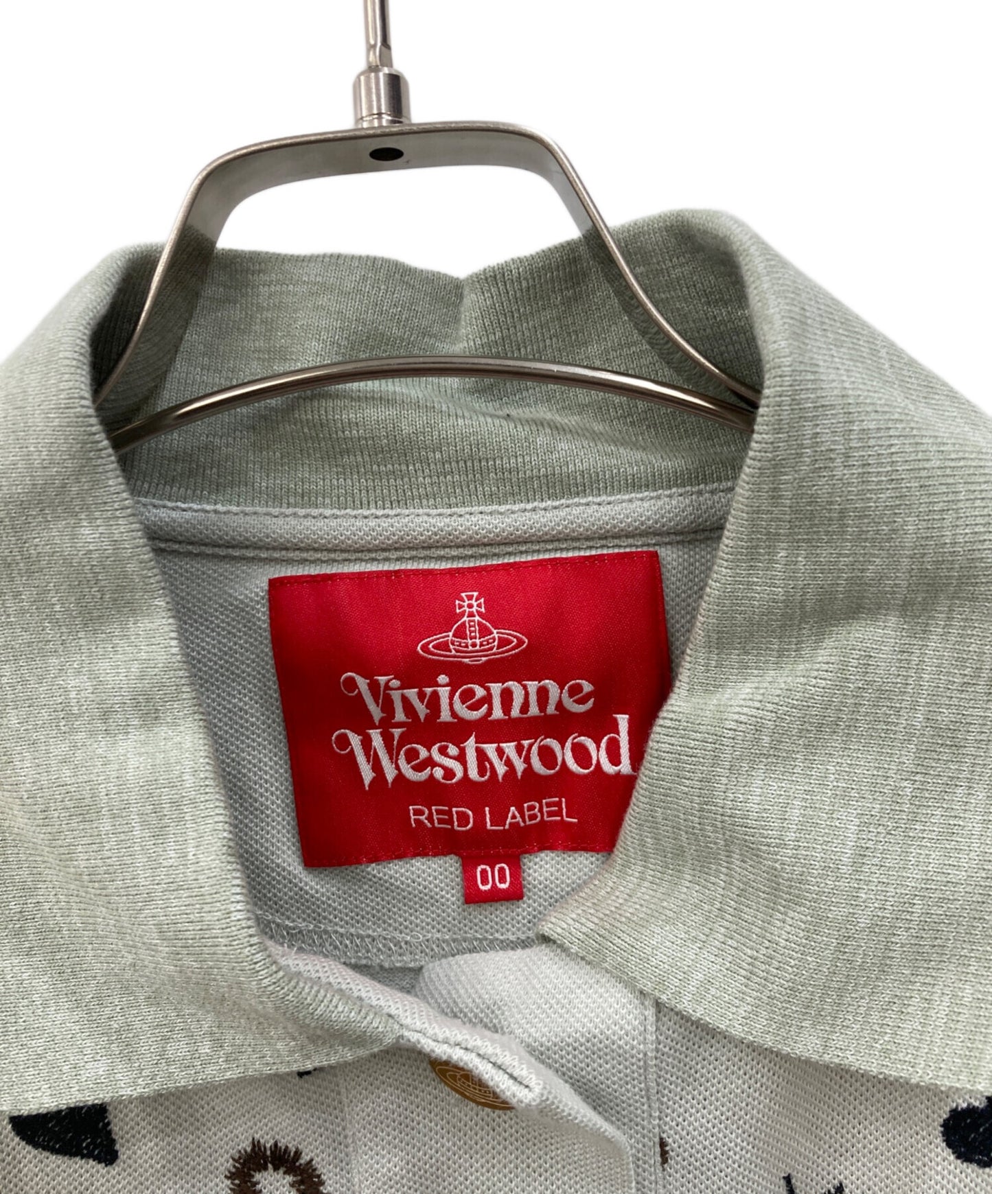 [Pre-owned] Vivienne Westwood RED LABEL CLOWN Embroidery Canoco Polo Shirt 16-12-341041