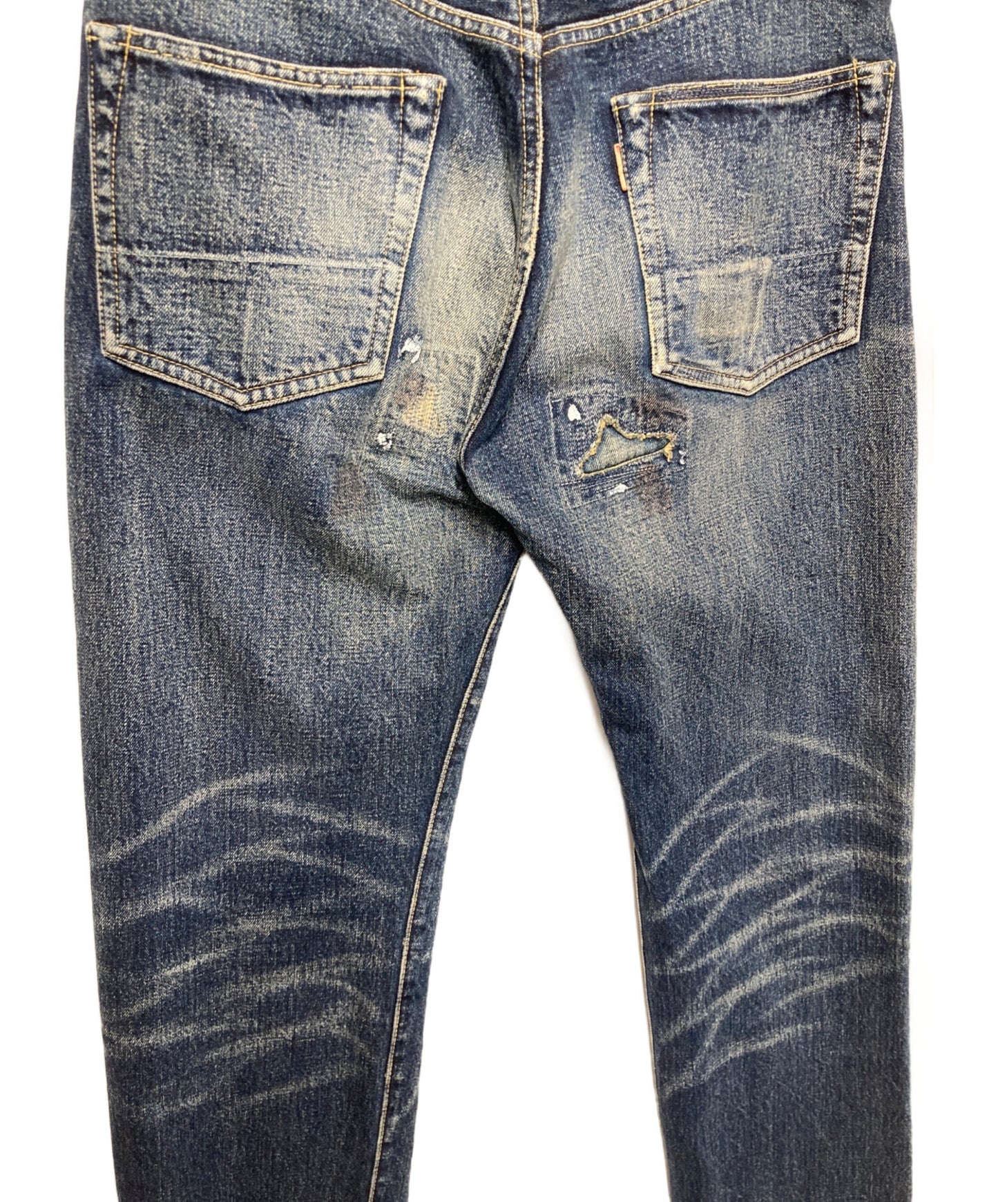 [Pre-owned] KAPITAL Ragged patchwork denim pants