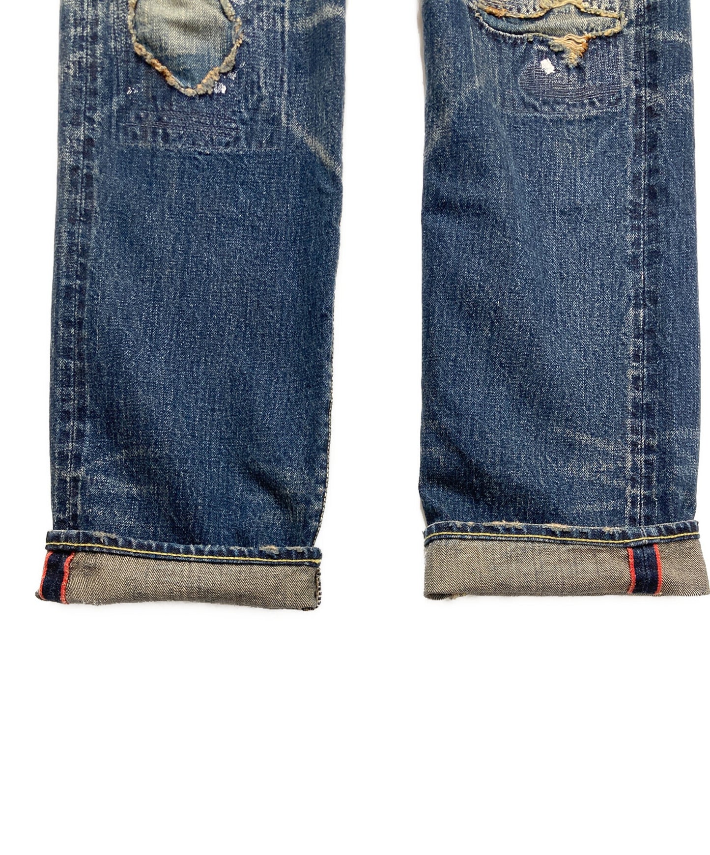 [Pre-owned] KAPITAL Ragged patchwork denim pants