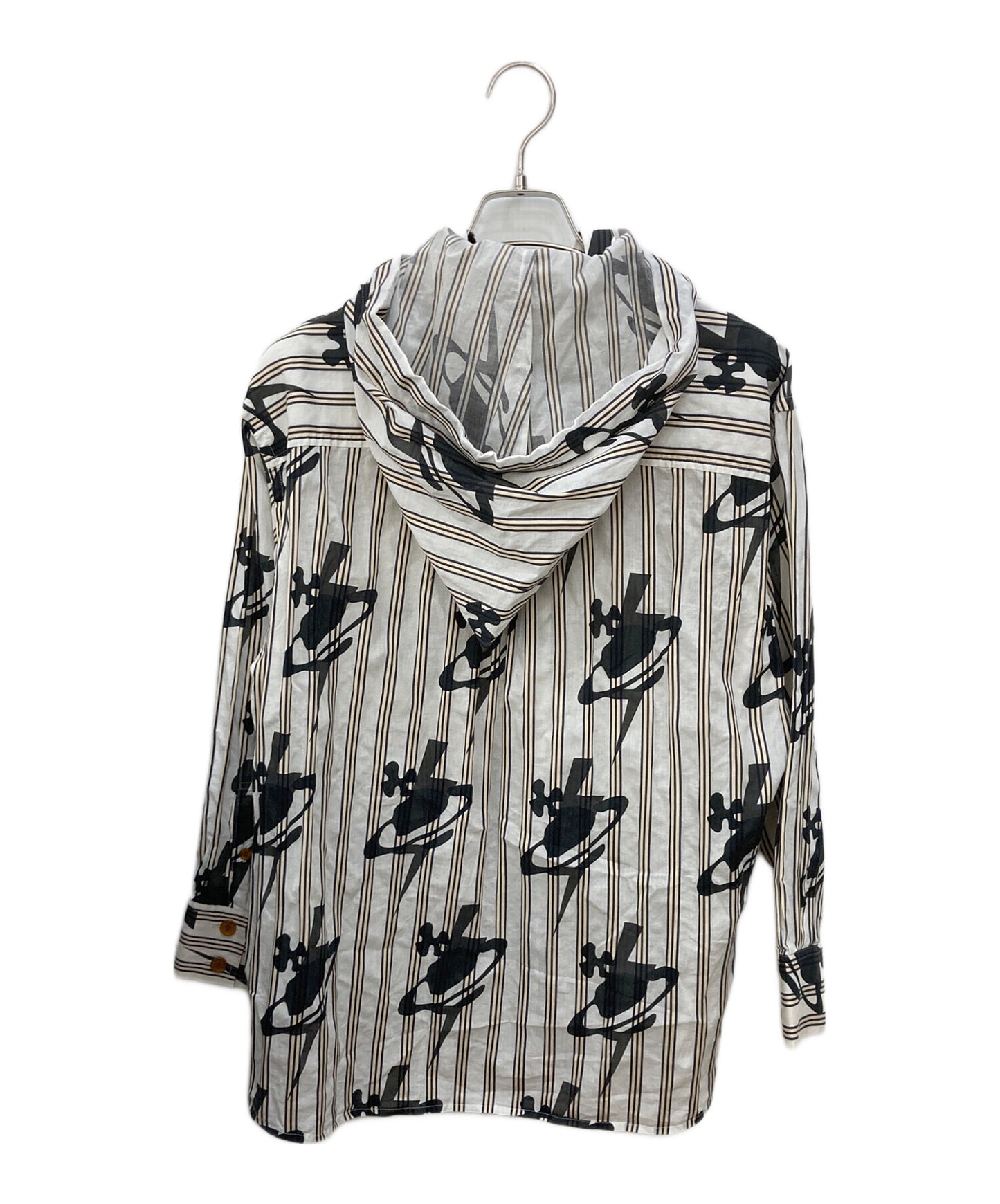 [Pre-owned] Vivienne Westwood RED LABEL ORB & BOLTS STRIPE Circle Shirt 16-12-831008