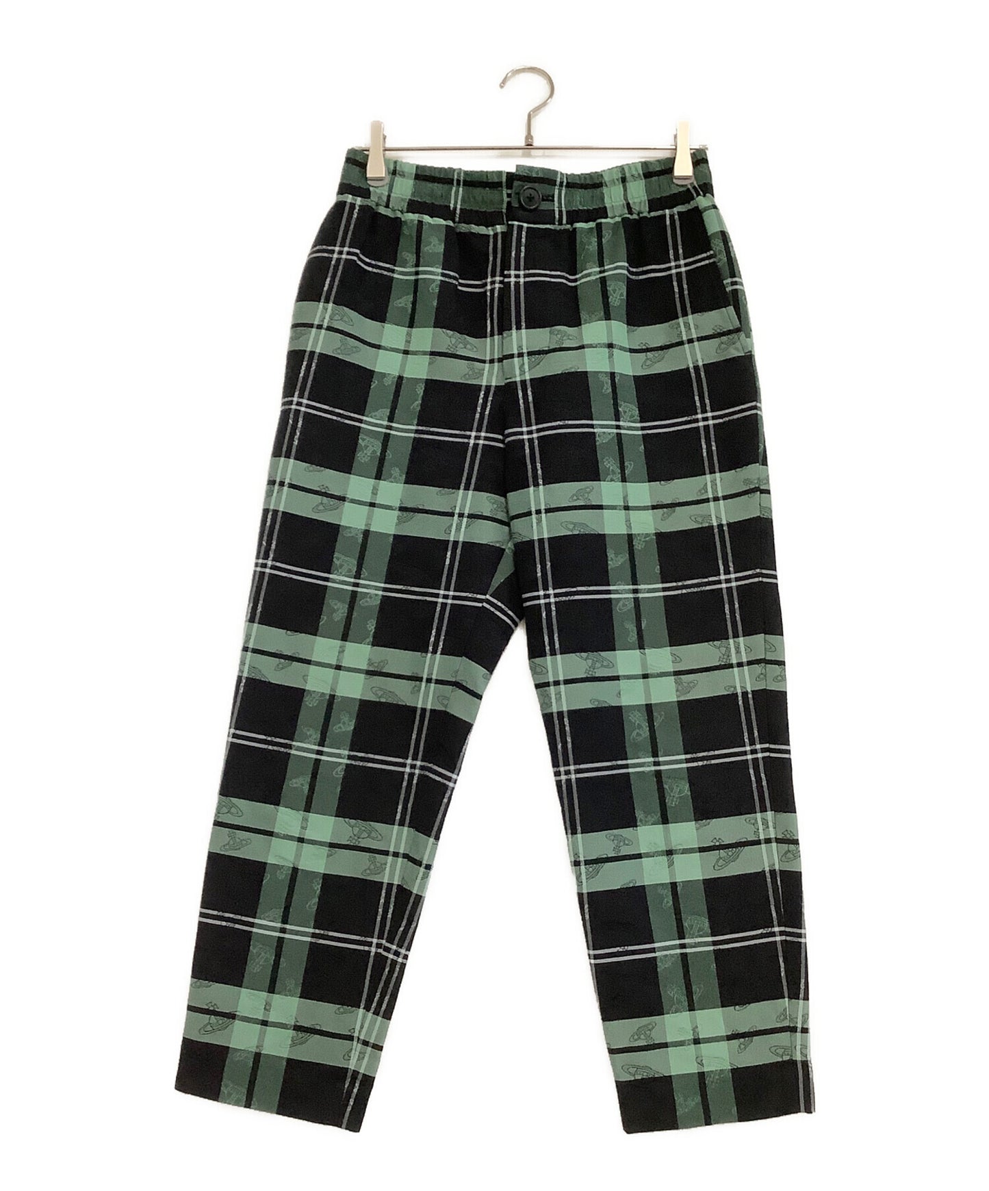 [Pre-owned] Vivienne Westwood RED LABEL Orb Check Jacquard Tapered Pants 16-12-721002