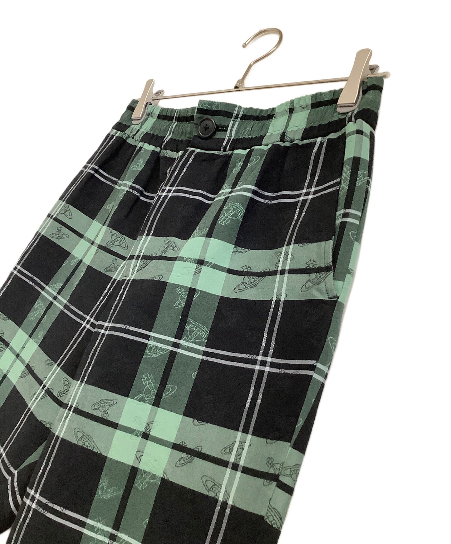 [Pre-owned] Vivienne Westwood RED LABEL Orb Check Jacquard Tapered Pants 16-12-721002