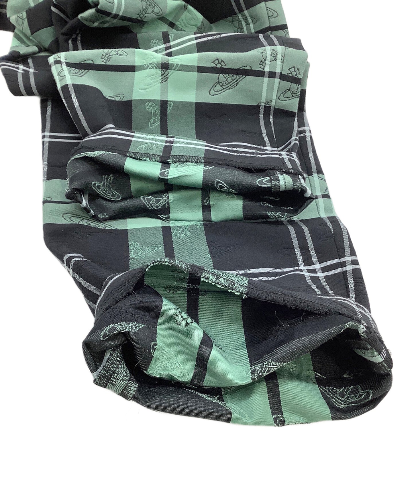 [Pre-owned] Vivienne Westwood RED LABEL Orb Check Jacquard Tapered Pants 16-12-721002