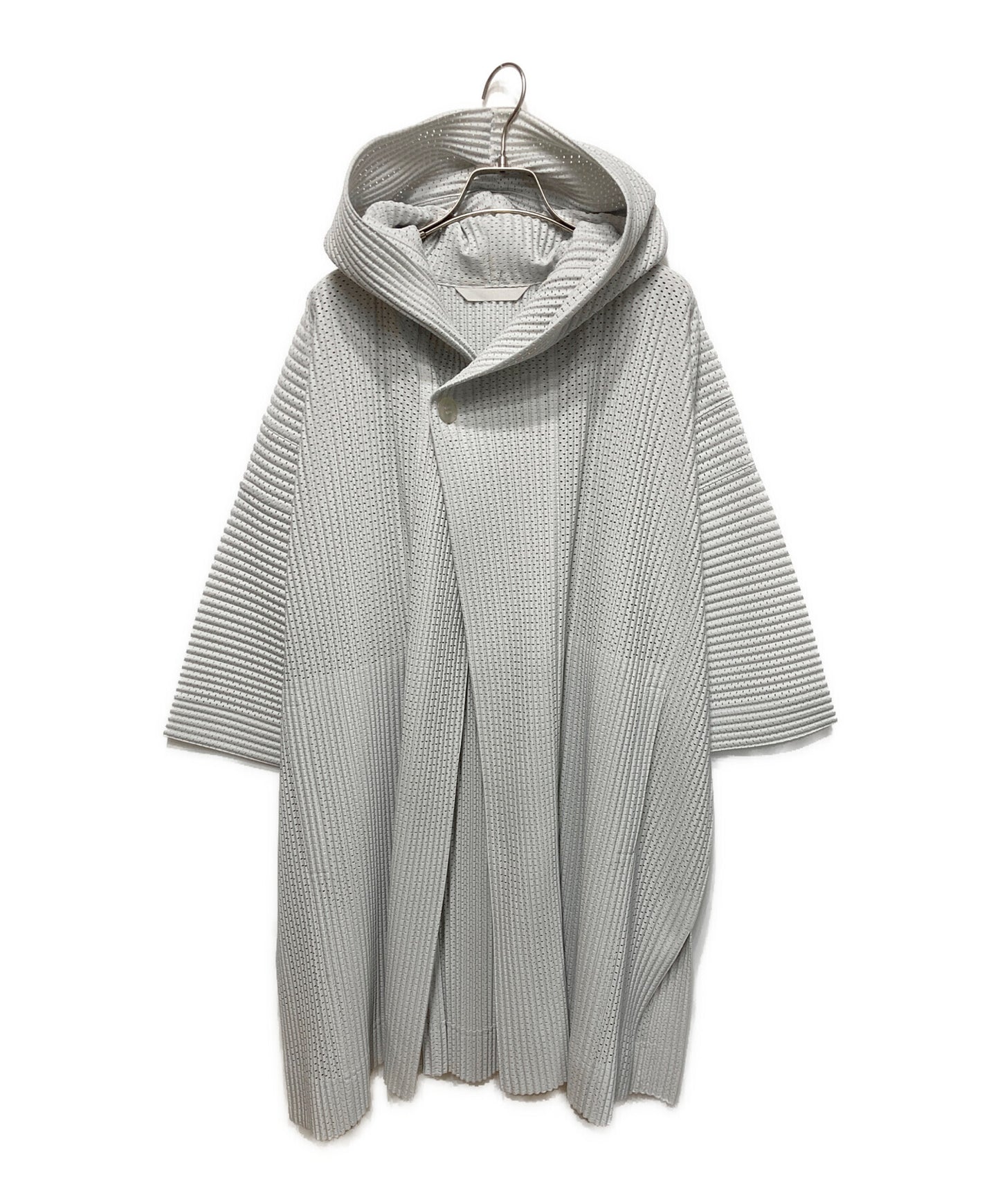 [Pre-owned] HOMME PLISSE ISSEY MIYAKE Mesh Pleated Hooded Coat HP91JA149