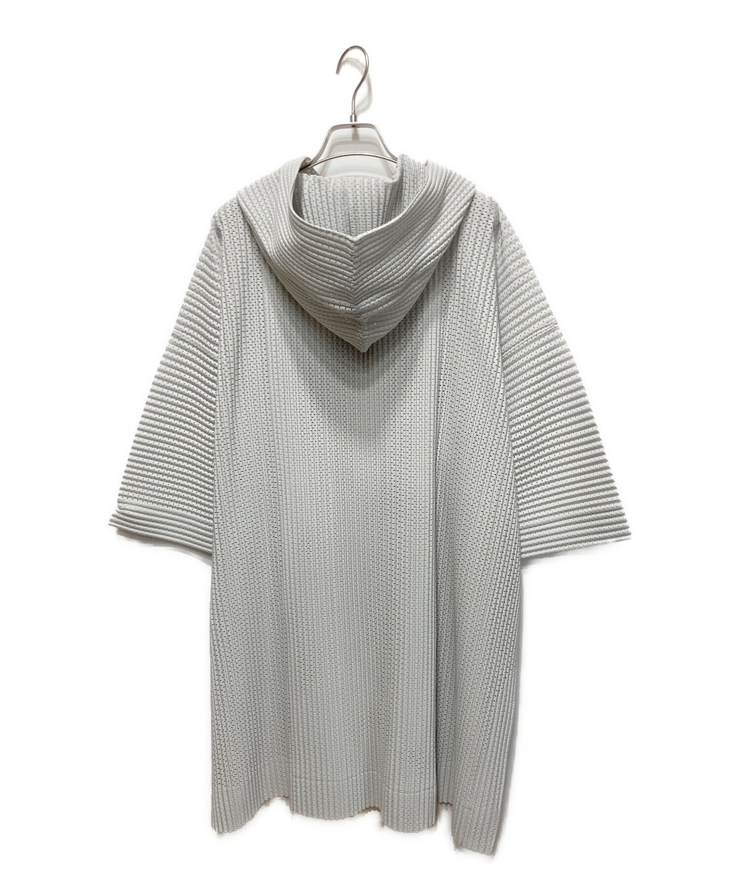 [Pre-owned] HOMME PLISSE ISSEY MIYAKE Mesh Pleated Hooded Coat HP91JA149