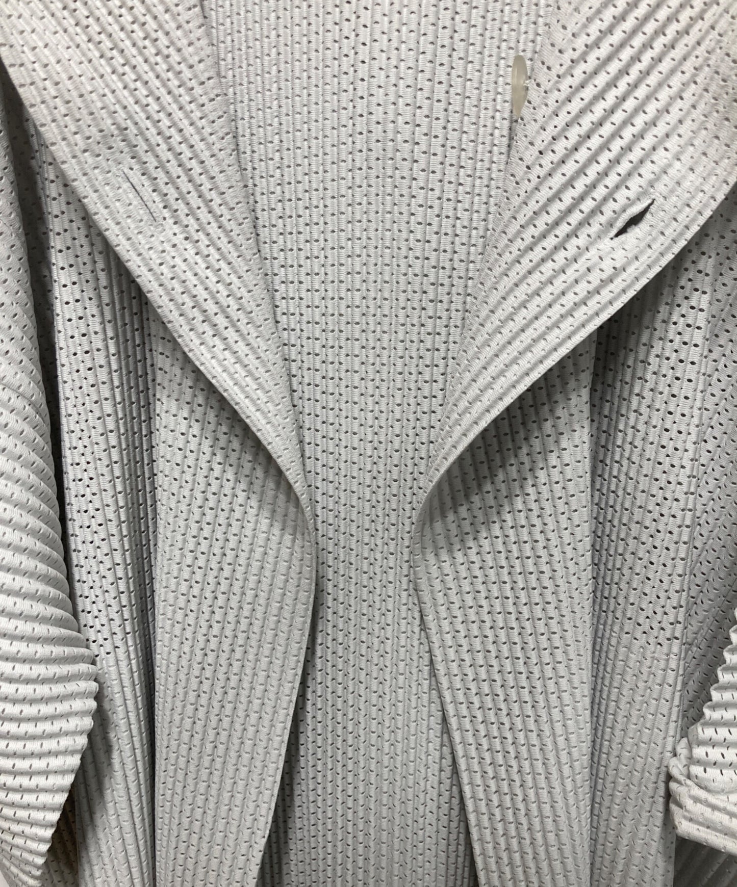 [Pre-owned] HOMME PLISSE ISSEY MIYAKE Mesh Pleated Hooded Coat HP91JA149