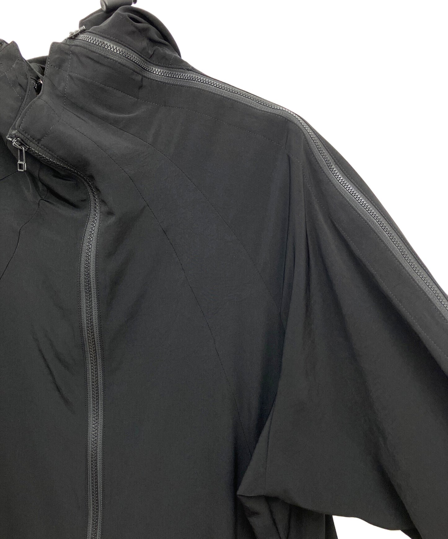 [Pre-owned] Y's TRIACETATE POLYESTER CREPE de CHINE ZIP UP RAGLAN BLOUSON YH-Y83-500