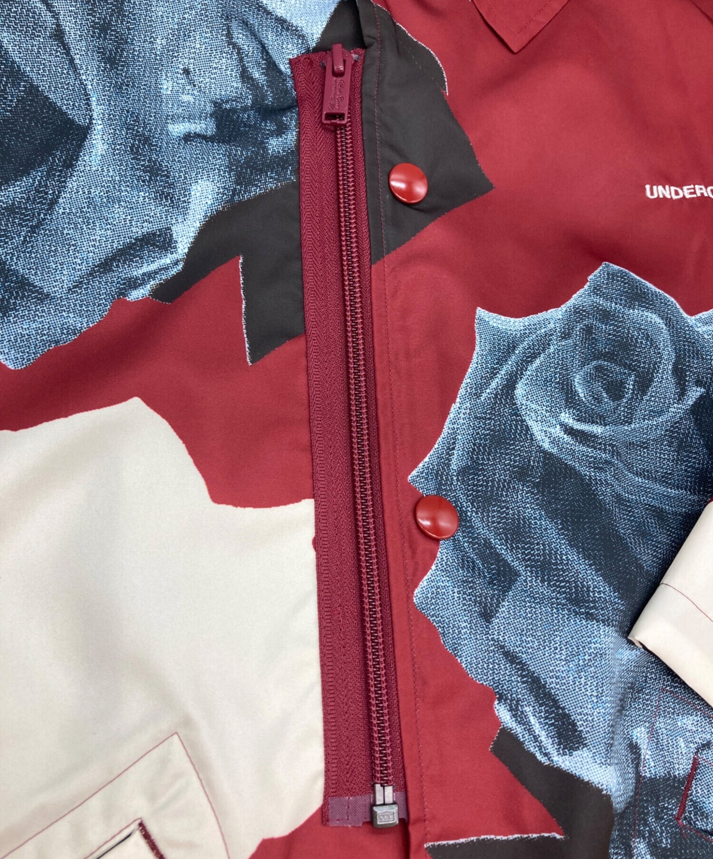 [Pre-owned] UNDERCOVER rose-print twill shirt UP1D4406