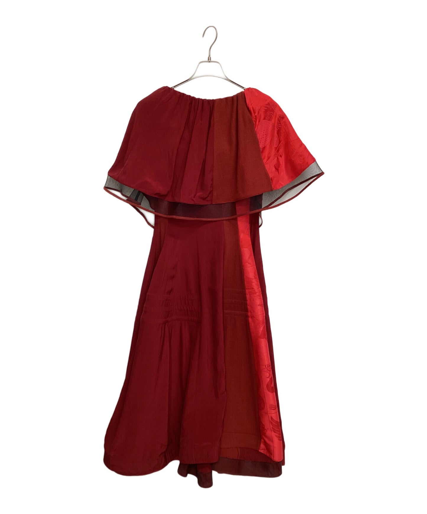 [Pre-owned] LOEWE Ruffle Cape Collar Dress