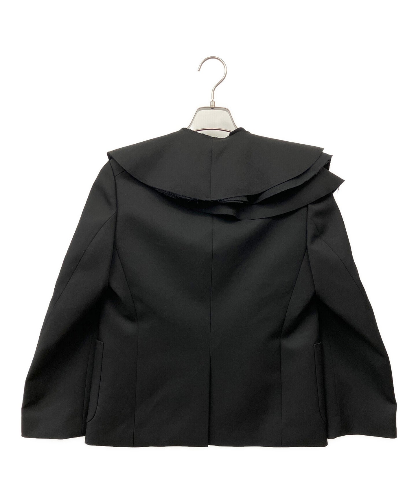 [Pre-owned] tricot COMME des GARCONS Ruffle Collar Wool Gabardine Jacket TE-J001/AD2019