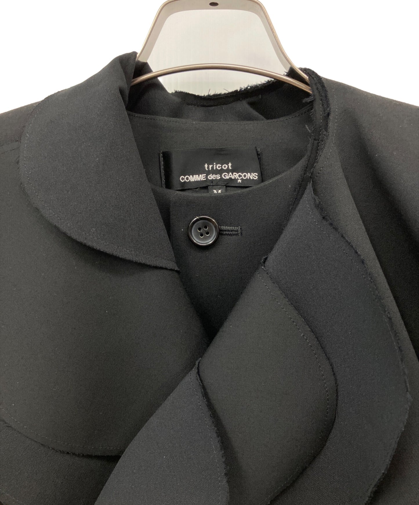 [Pre-owned] tricot COMME des GARCONS Ruffle Collar Wool Gabardine Jacket TE-J001/AD2019