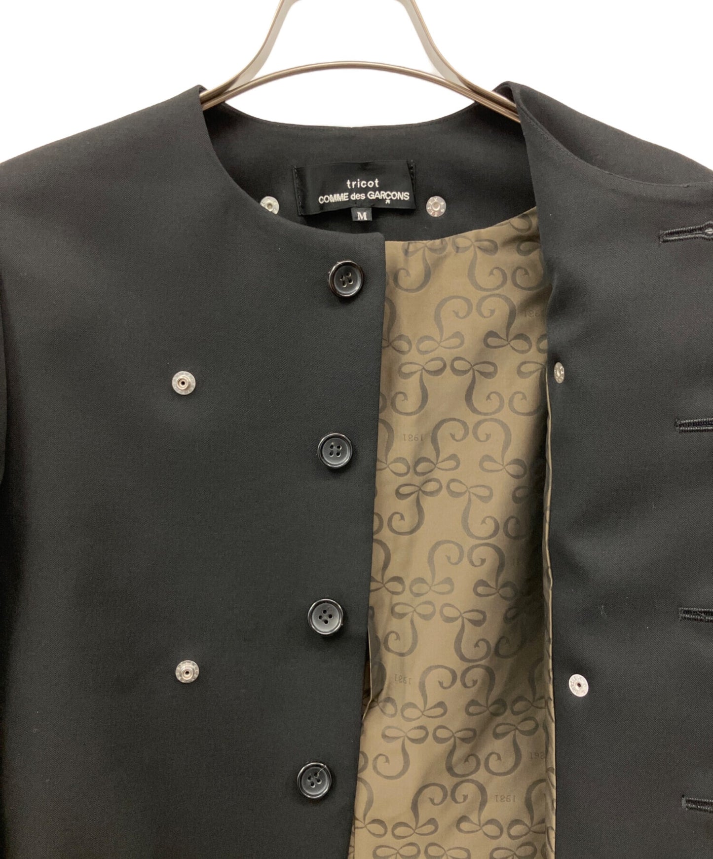 [Pre-owned] tricot COMME des GARCONS Ruffle Collar Wool Gabardine Jacket TE-J001/AD2019