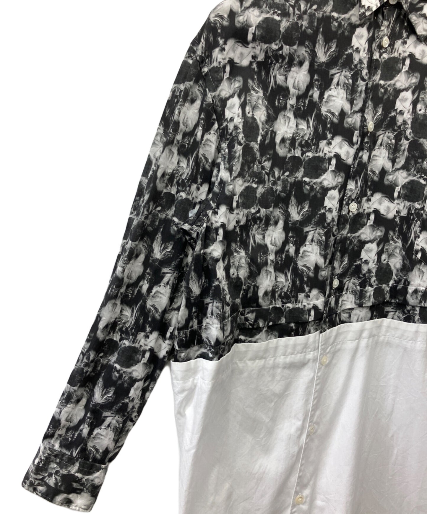 [Pre-owned] COMME des GARCONS HOMME PLUS Asymmetrical Reconstruction Layered Long Shirt PI-B009