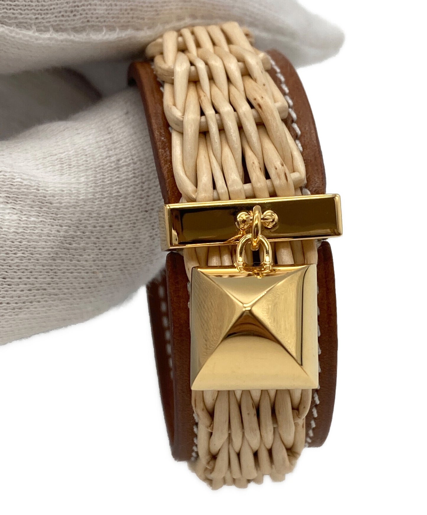 [Pre-owned] HERMES Medor Picnic Pierced earrings