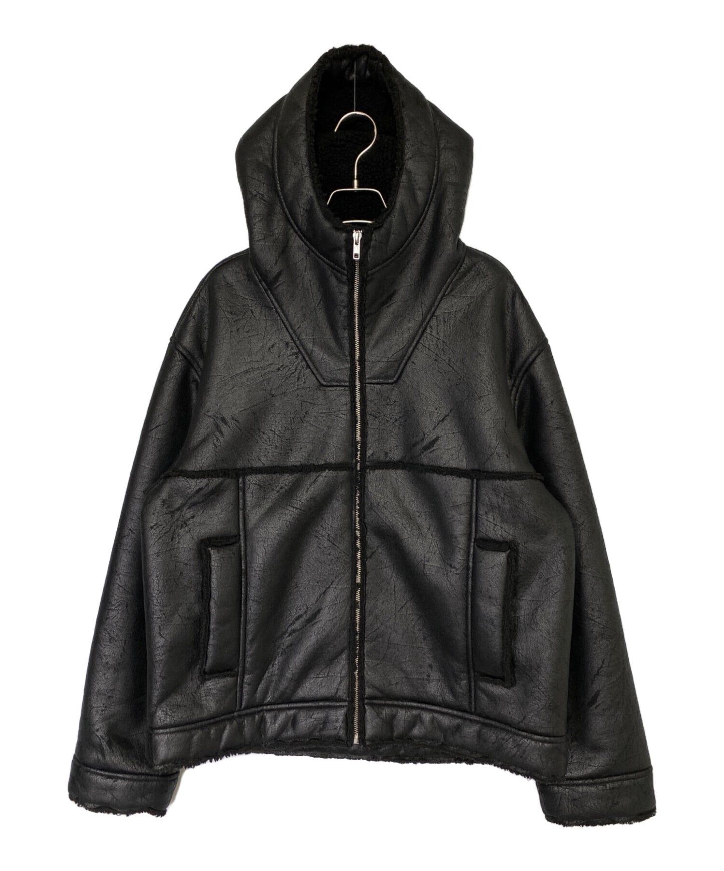 [Pre-owned] SUPREME Faux Shearling Hooded Jacket