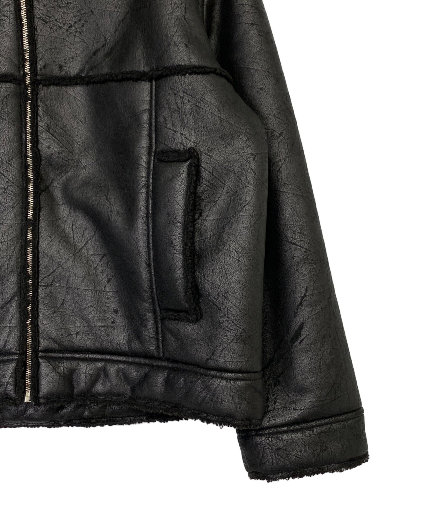 [Pre-owned] SUPREME Faux Shearling Hooded Jacket