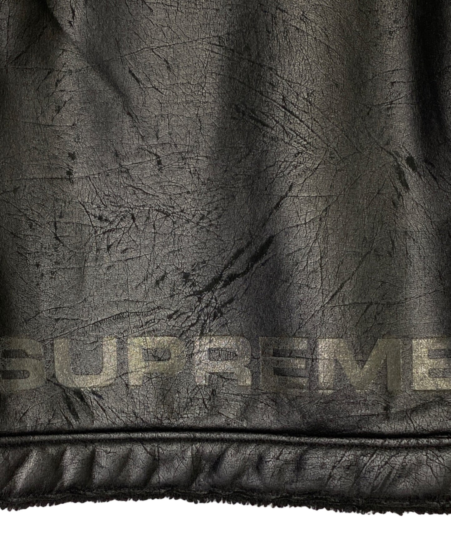 [Pre-owned] SUPREME Faux Shearling Hooded Jacket