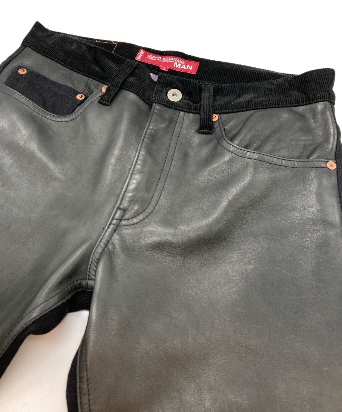 [Pre-owned] eYe COMME des GARCONS JUNYAWATANABE MAN horseleather pants WO-P901/AD2014