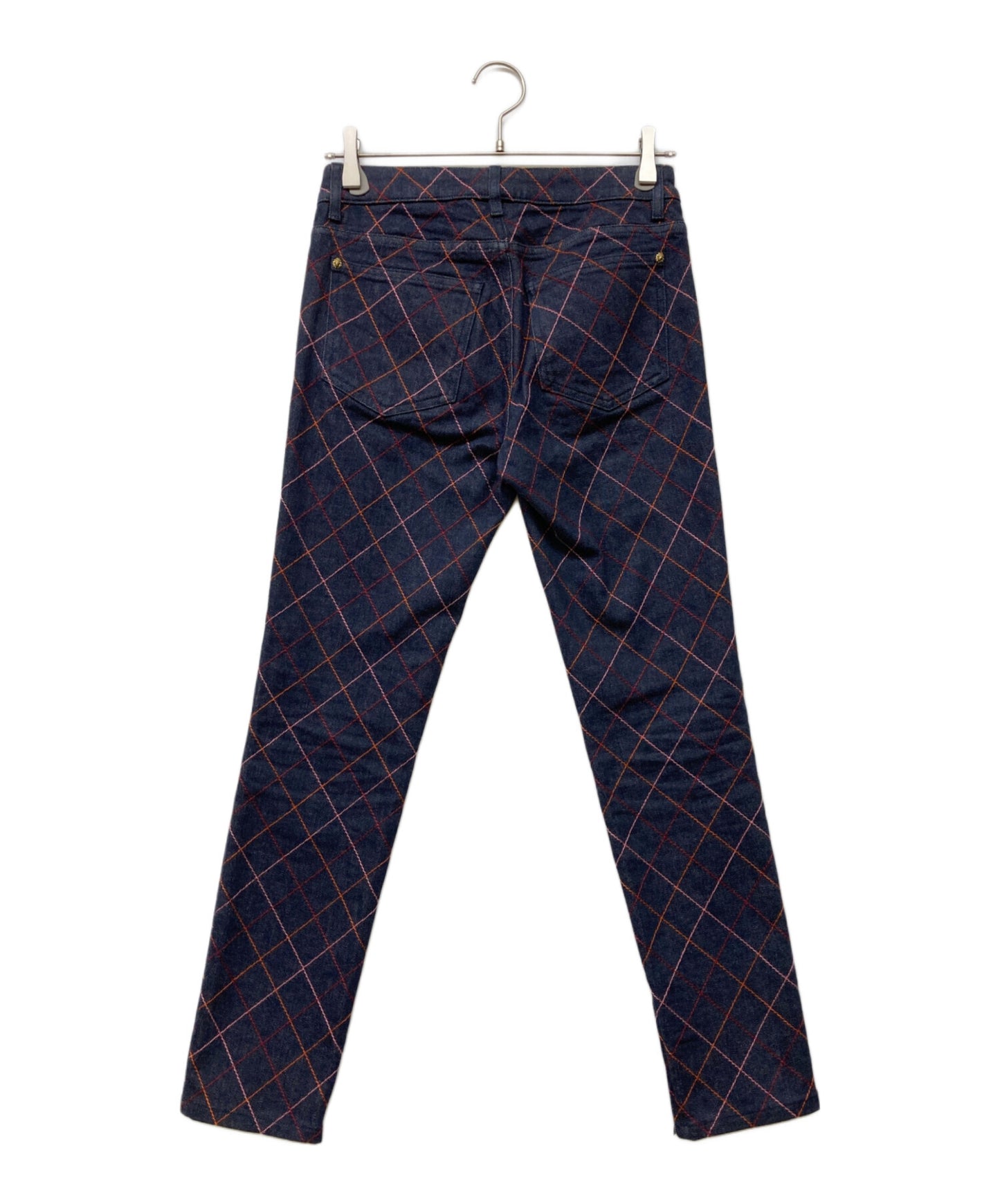 [Pre-owned] CHANEL Stitch Design Denim Pants / Denim Pants P56769V43106