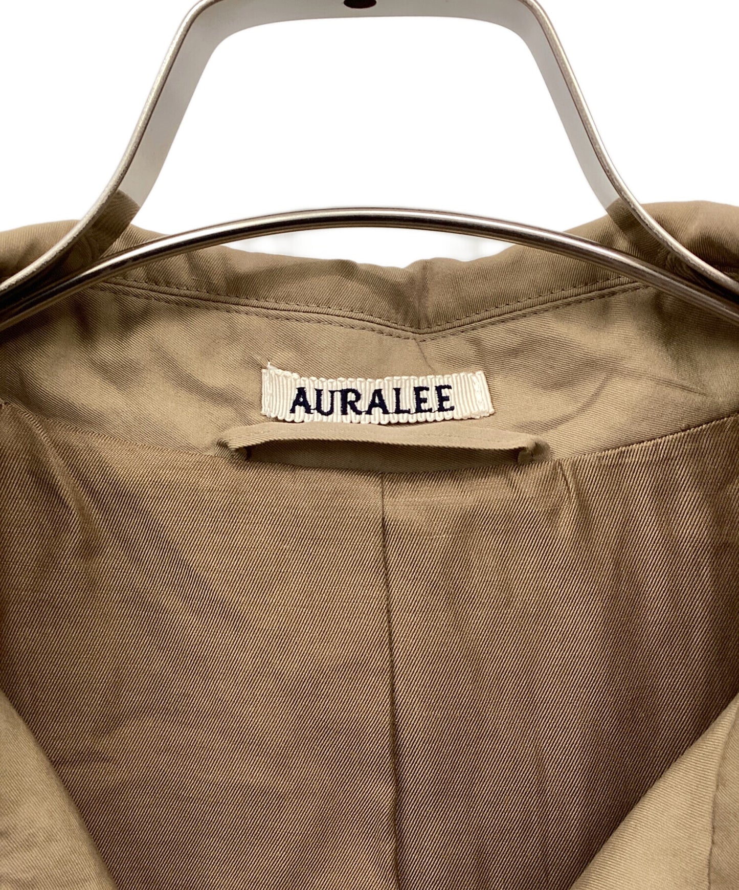 [Pre-owned] AURALEE WASHED FINX CUPRO TWILL LONG COAT A20AC02FC