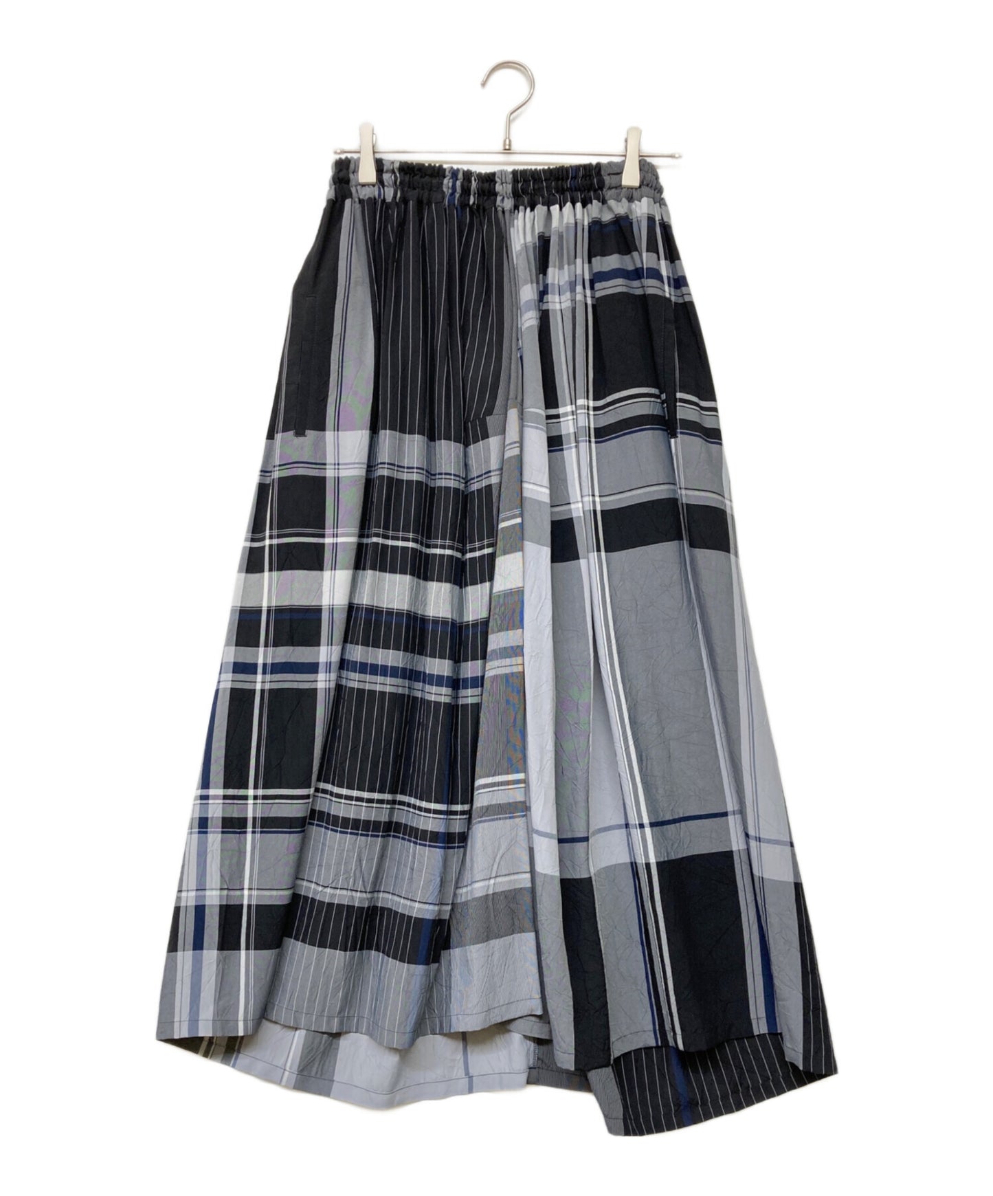 [Pre-owned] Y's RAYON WRINKLED PLAID SKIRT YR-S22-226