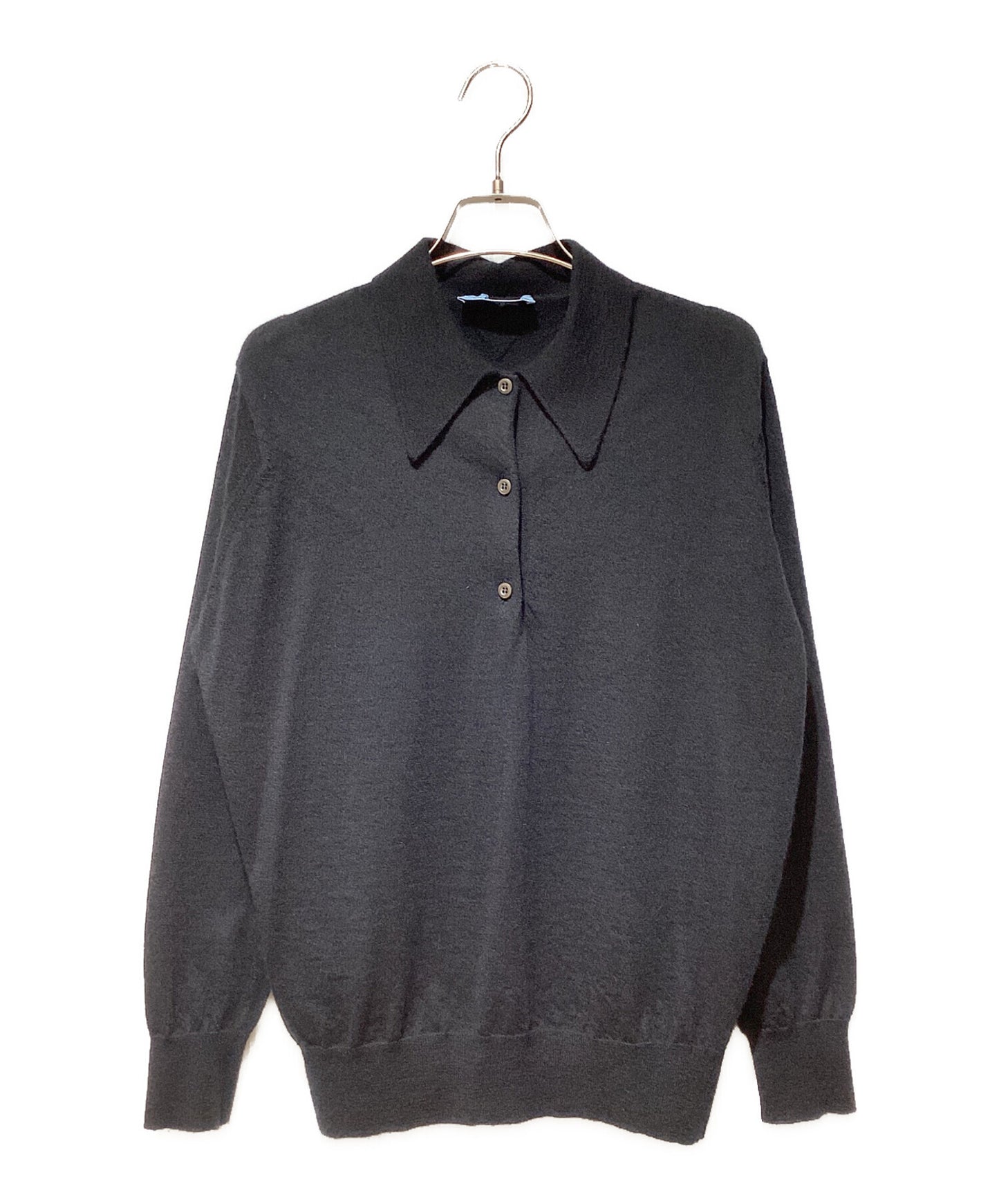 [Pre-owned] PRADA Cashmere knit polo shirt P24F2E