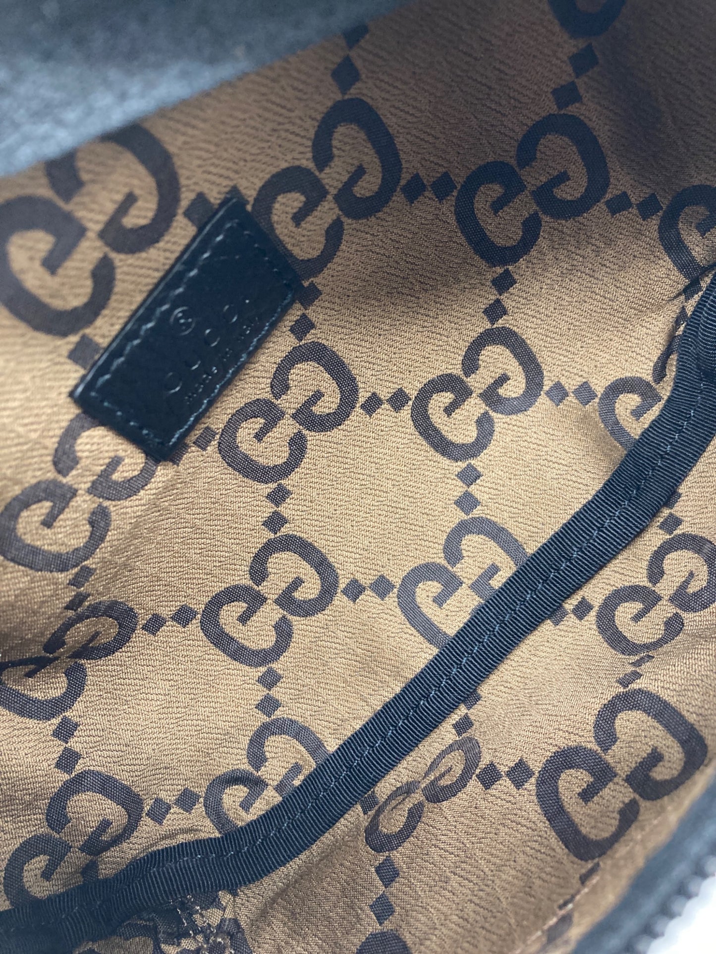 [Pre-owned] GUCCI GG Recycled Polyester Large Belt Bag 767934