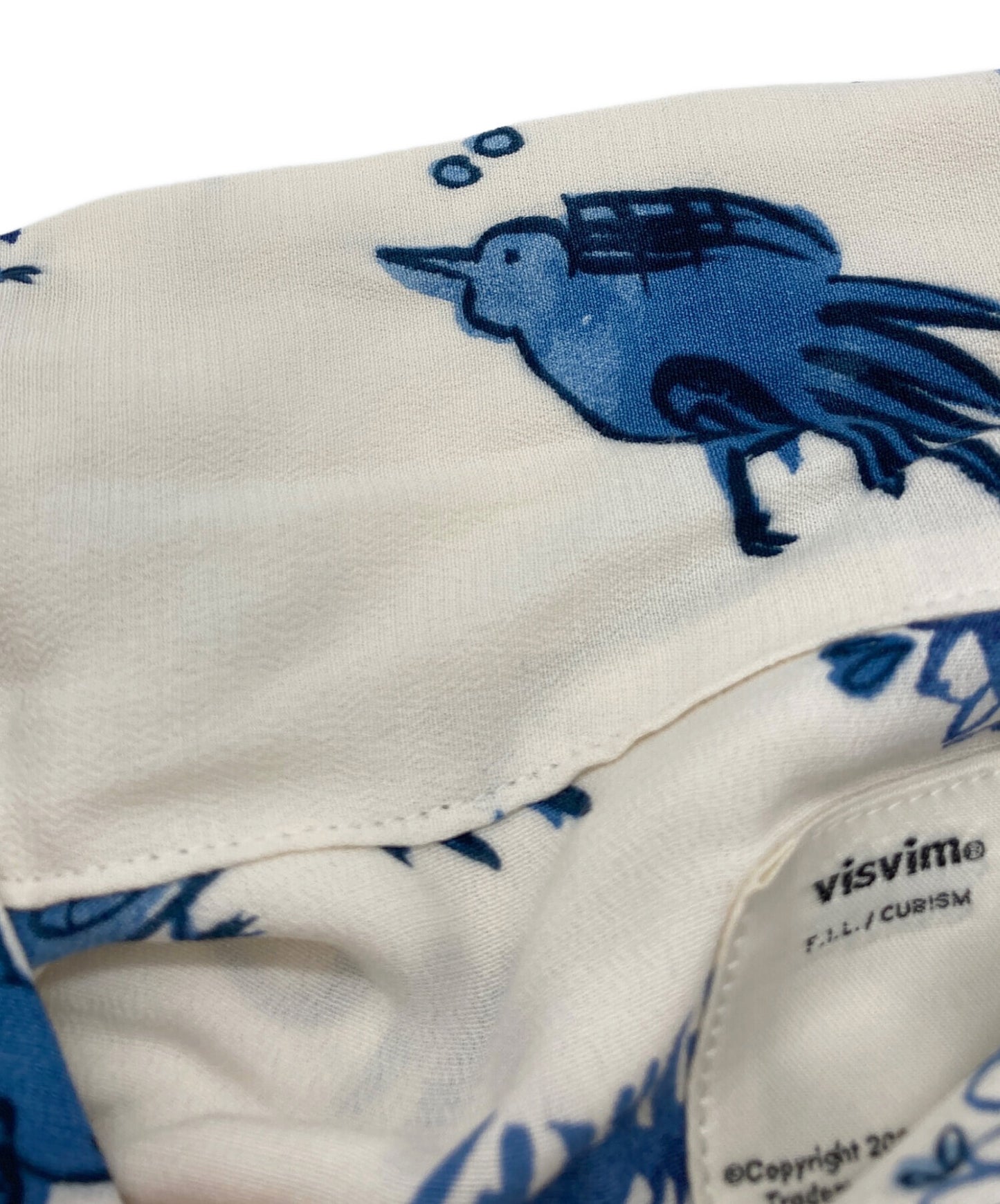 [Pre-owned] VISVIM WALLIS SHIRT S/S SUNNYBIRD / short sleeve / open collar shirt / open collar shirt / rayon shirt / full pattern / oversized / high-twisted rayon crepe / MADE IN JAPAN / made in Japan 0122105011017