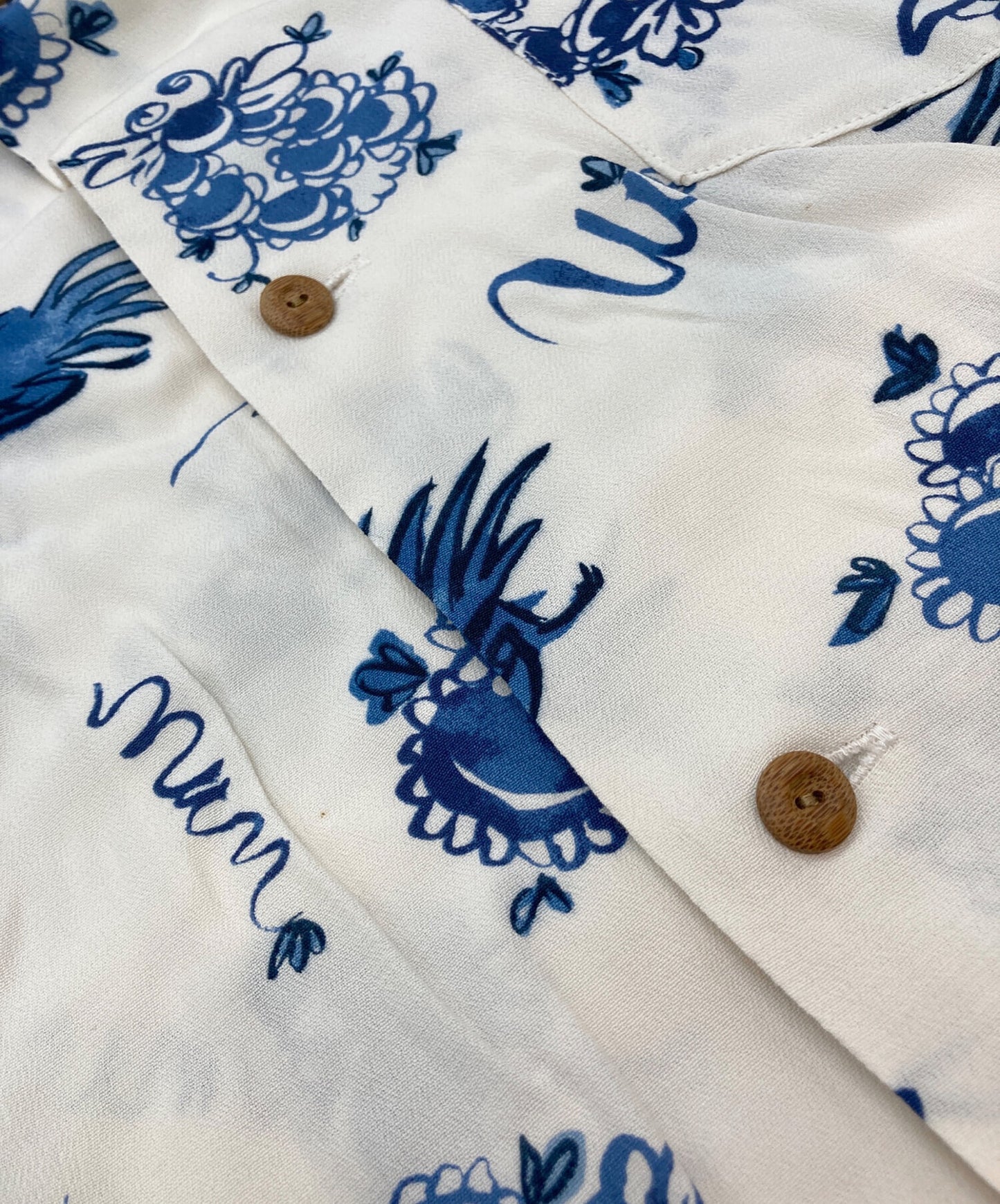 [Pre-owned] VISVIM WALLIS SHIRT S/S SUNNYBIRD / short sleeve / open collar shirt / open collar shirt / rayon shirt / full pattern / oversized / high-twisted rayon crepe / MADE IN JAPAN / made in Japan 0122105011017