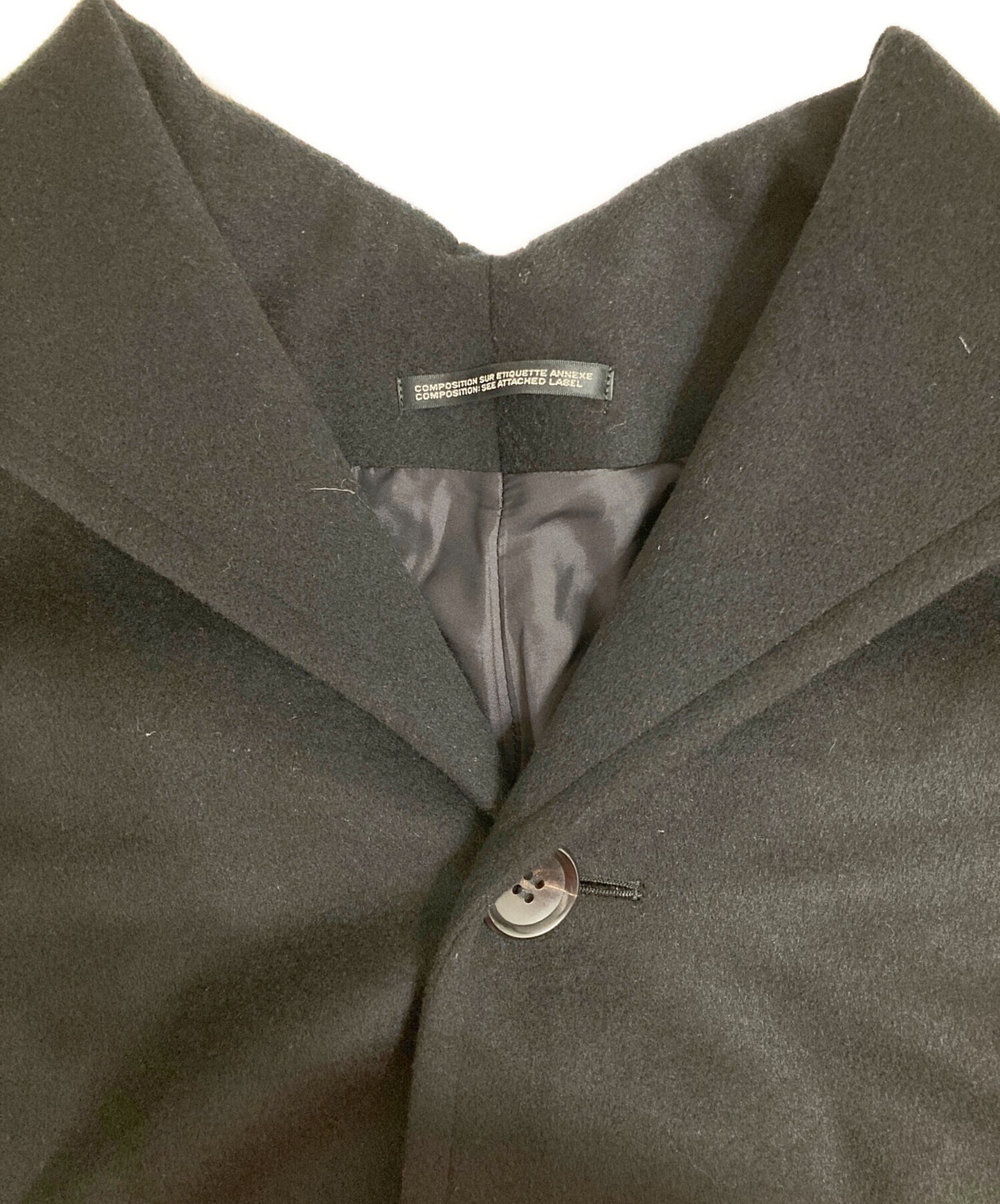 [Pre-owned] YOHJI YAMAMOTO Drop Shoulder Cashmere Blended Coat FV-C24-135