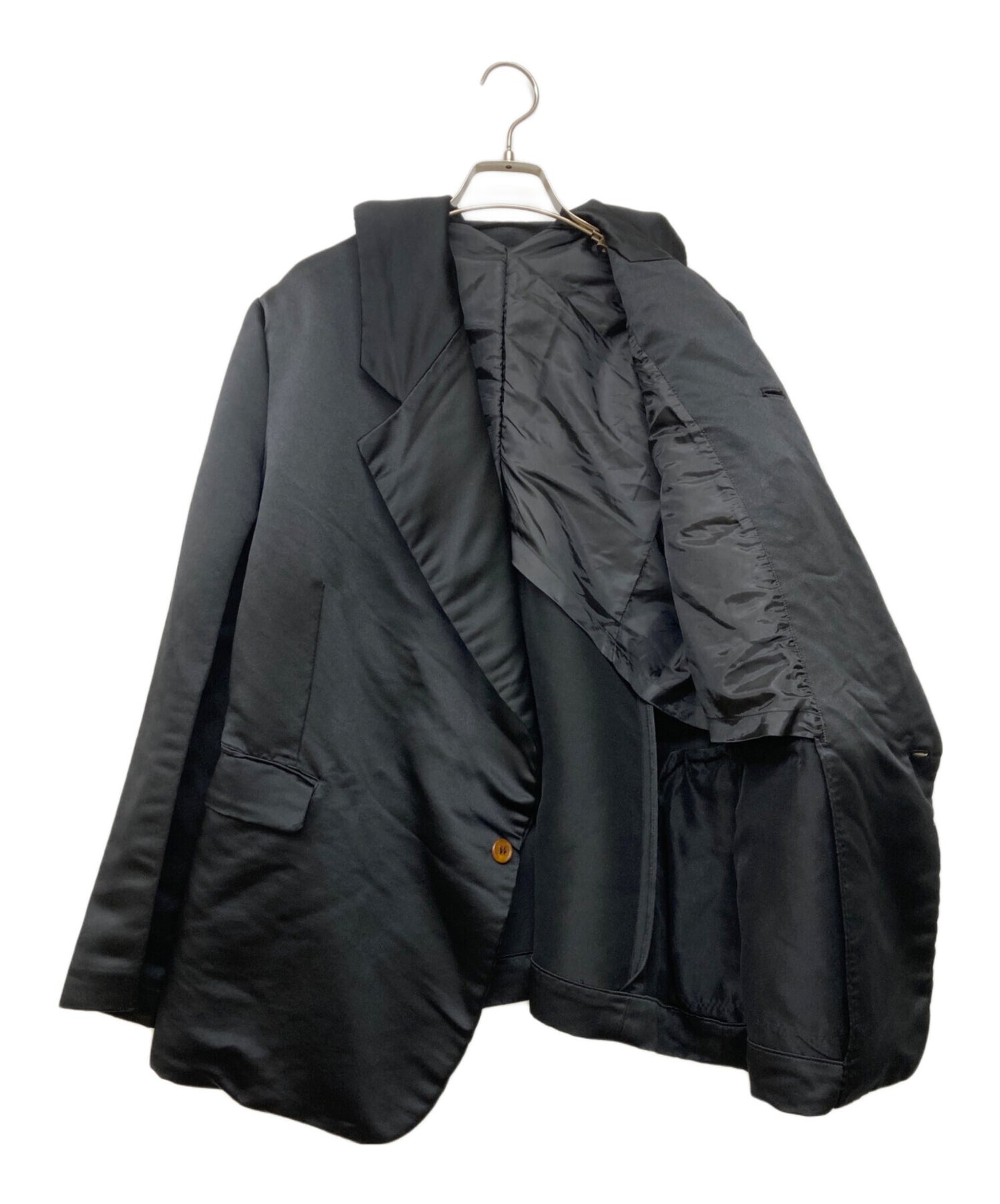 [Pre-owned] COMME des GARCONS Modified Tailored Jacket / Jacket / Asymmetrical / Tailored / Oversize / 1B / 1 Button / Designer / Mode / Domestic / MADE IN JAPAN / Made in Japan / Black / Spring / Autumn GE-J021
