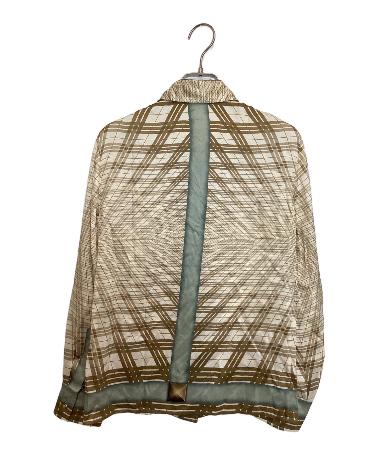 [Pre-owned] HERMES Medor Button Silk Shirt